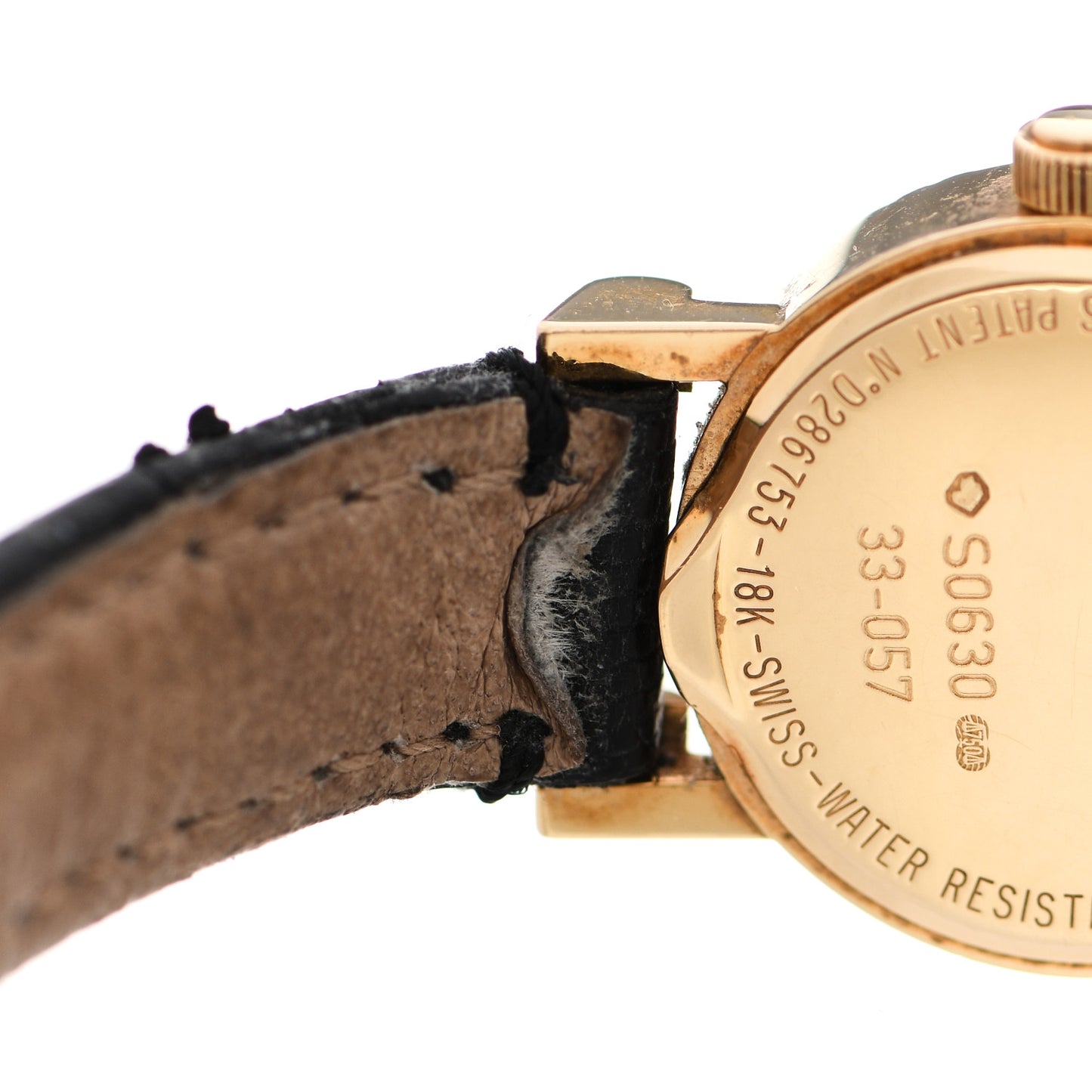 18K Yellow Gold Lizard 19mm Atlas Quartz Watch Gold