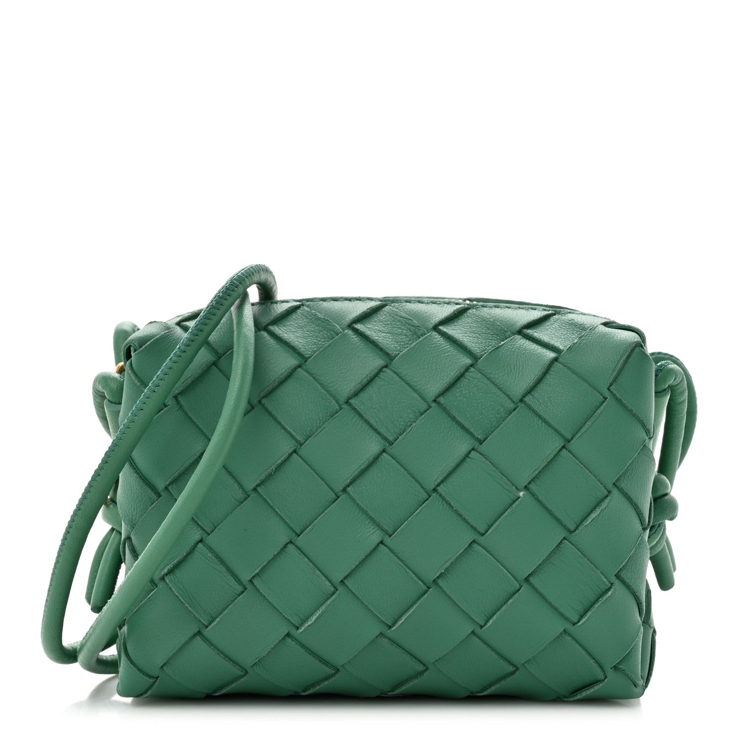 Bottega Veneta Nappa Intrecciato Candy Loop Camera Bag Mermaid 1 of 9