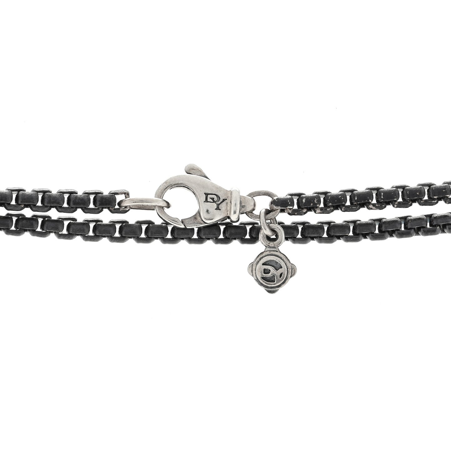 Darkened Sterling Silver 2.7mm Box Chain Necklace 72"