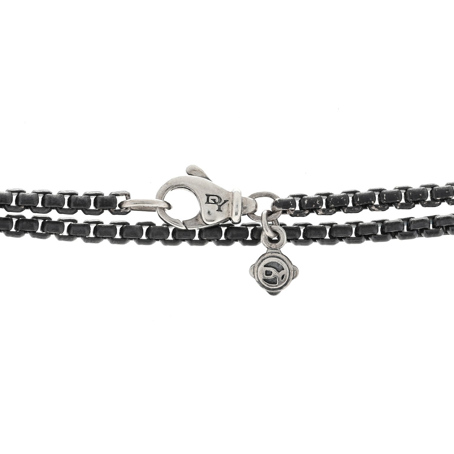 David Yurman Darkened Sterling Silver 2.7mm Box Chain Necklace 72" 4 of 5