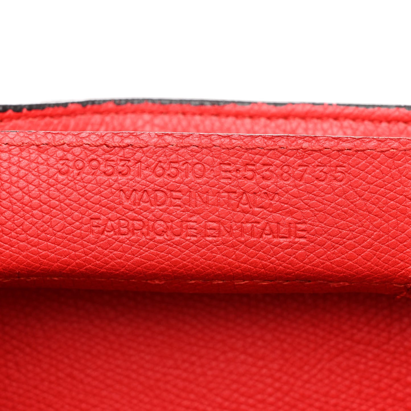 Grained Calfskin Plate Hardware Papier A6 Zip Around Tote Rouge Houx