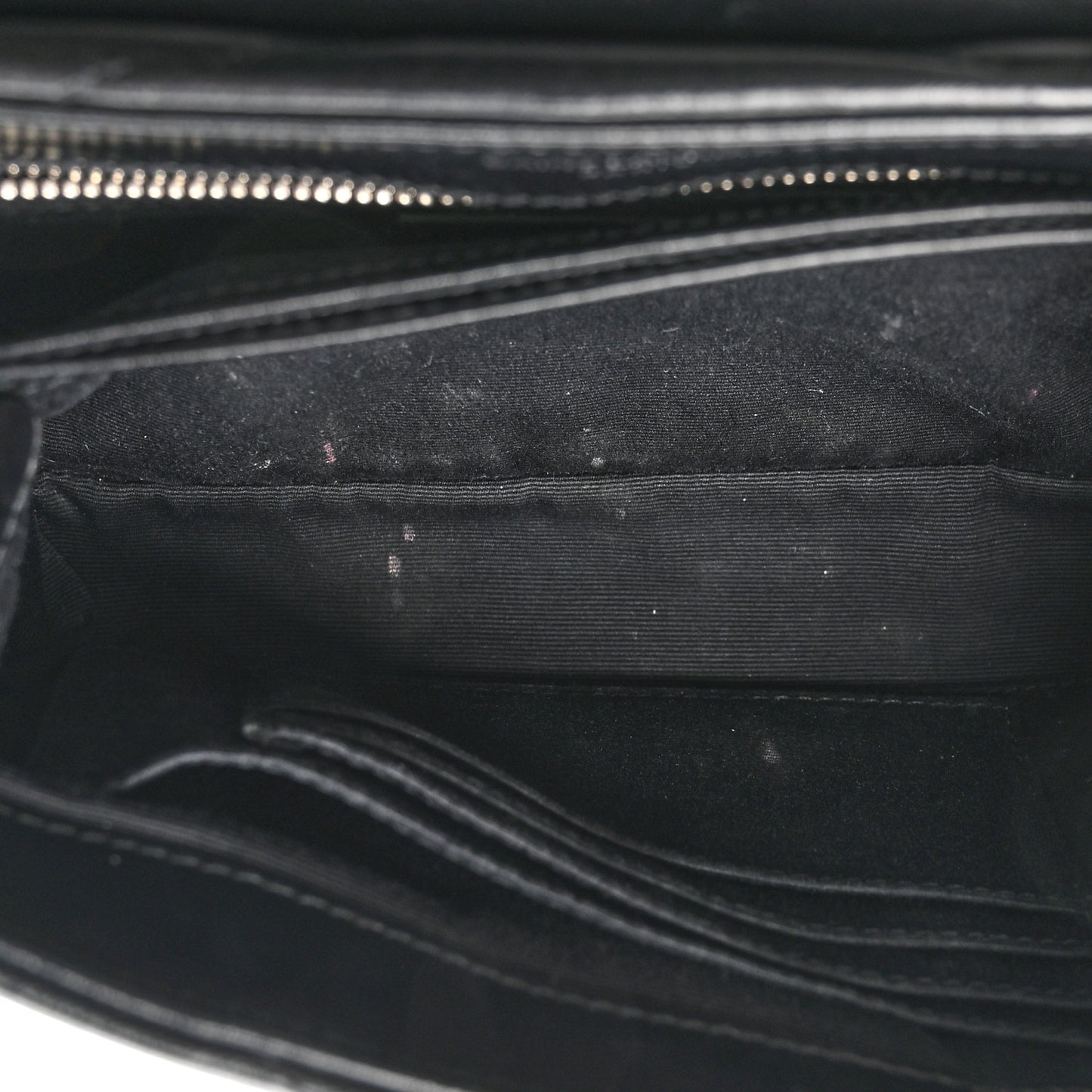 Calfskin Y Quilted Monogram Toy Loulou Crossbody Bag Black