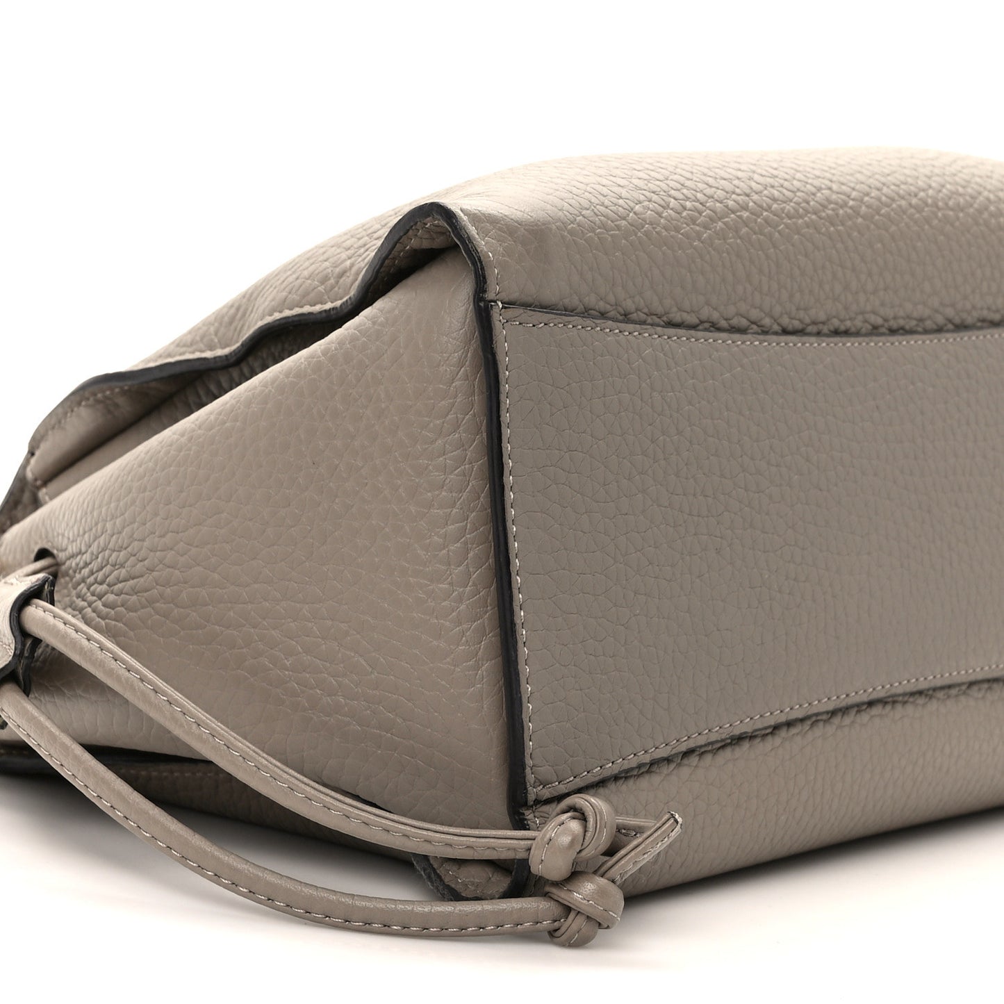 Heavy Grain Small Iris Tote Powder Grey Dark Clay