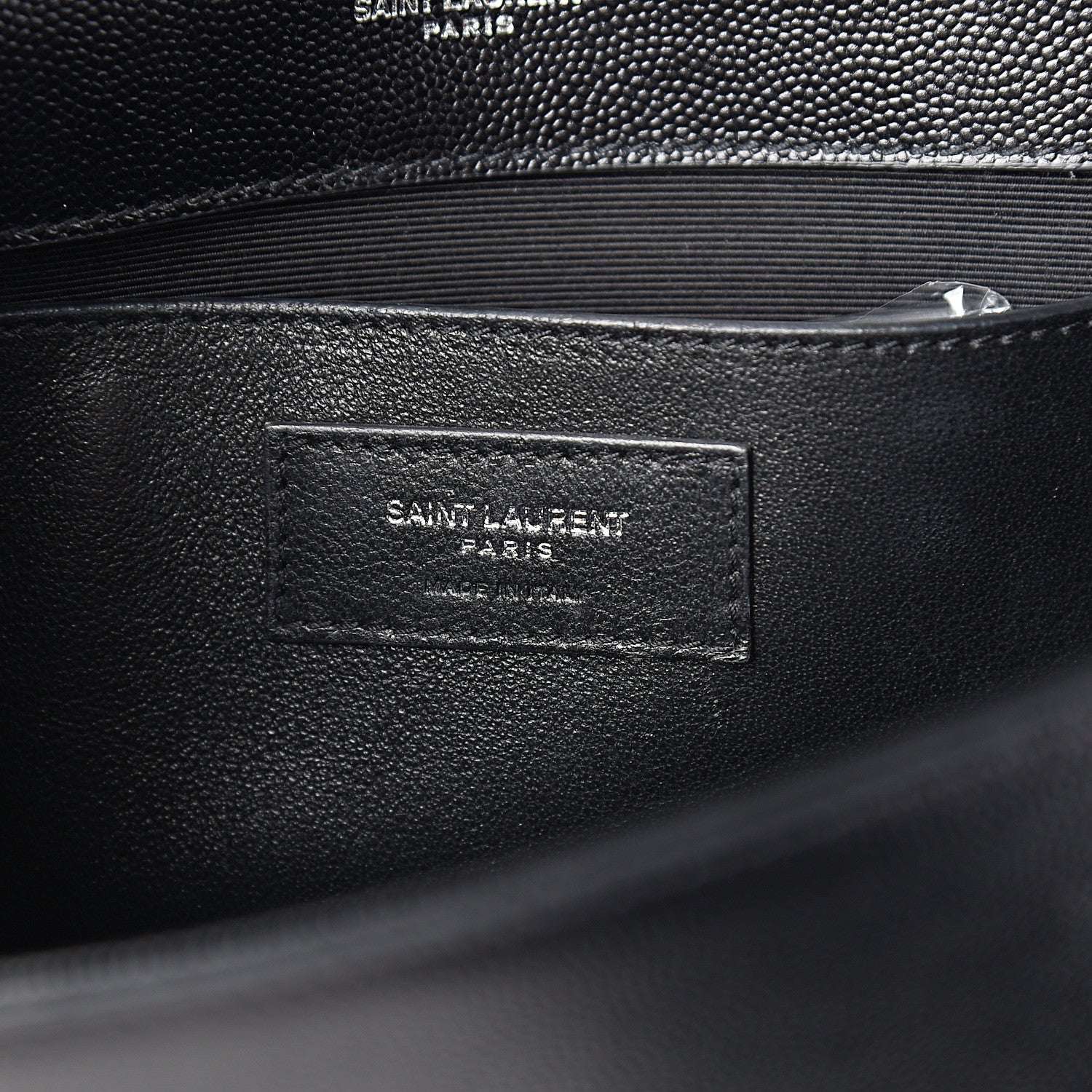 Saint Laurent Grain De Poudre Medium Classic Monogram Kate Satchel Black 5 of 8