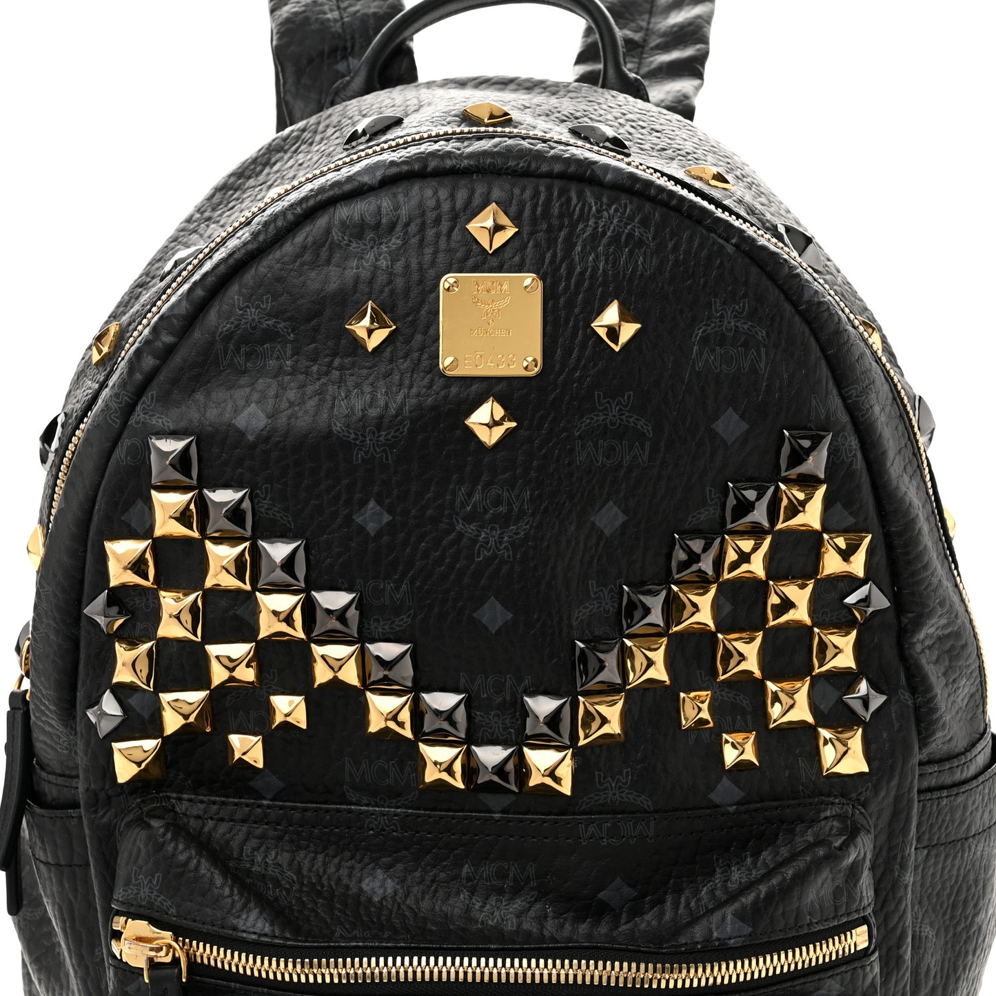 Visetos Studded Medium Stark M Backpack Black