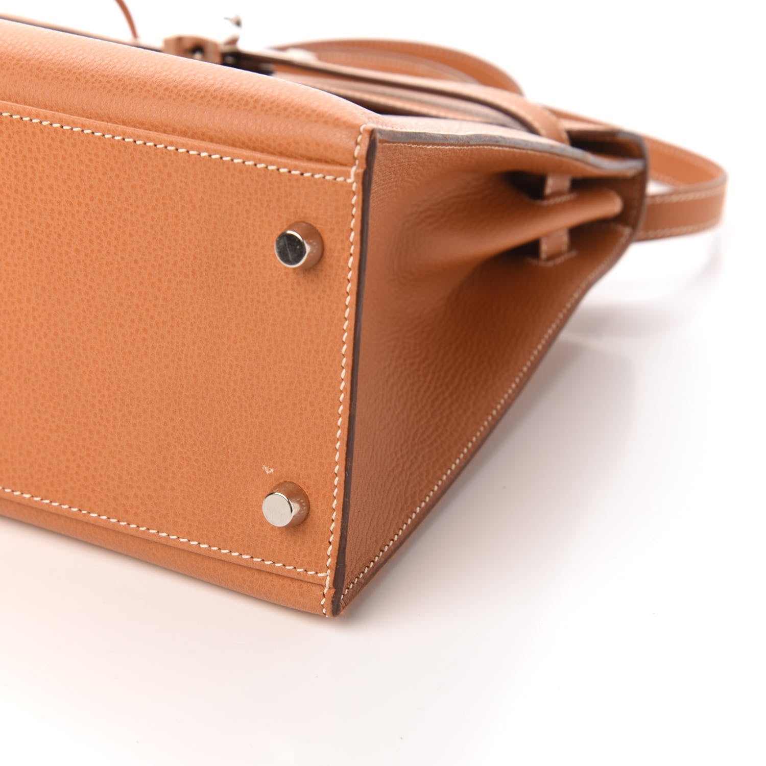 Hermes Vache Liegee Kelly Sellier 32 Gold 7 of 10