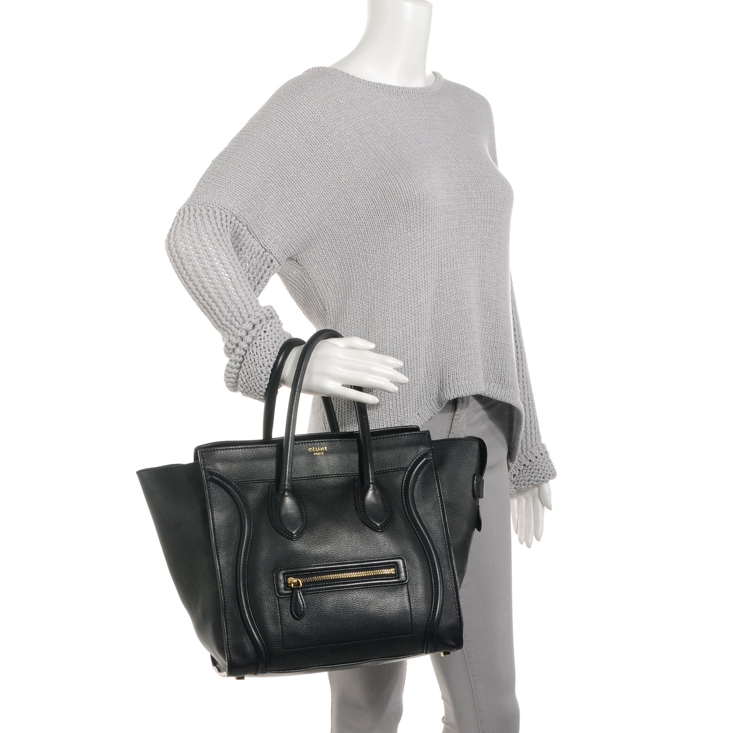 Smooth Calfskin Mini Luggage Black