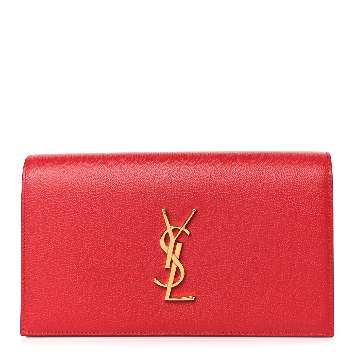 Grain De Poudre Classic Monogram Kate Clutch New Red