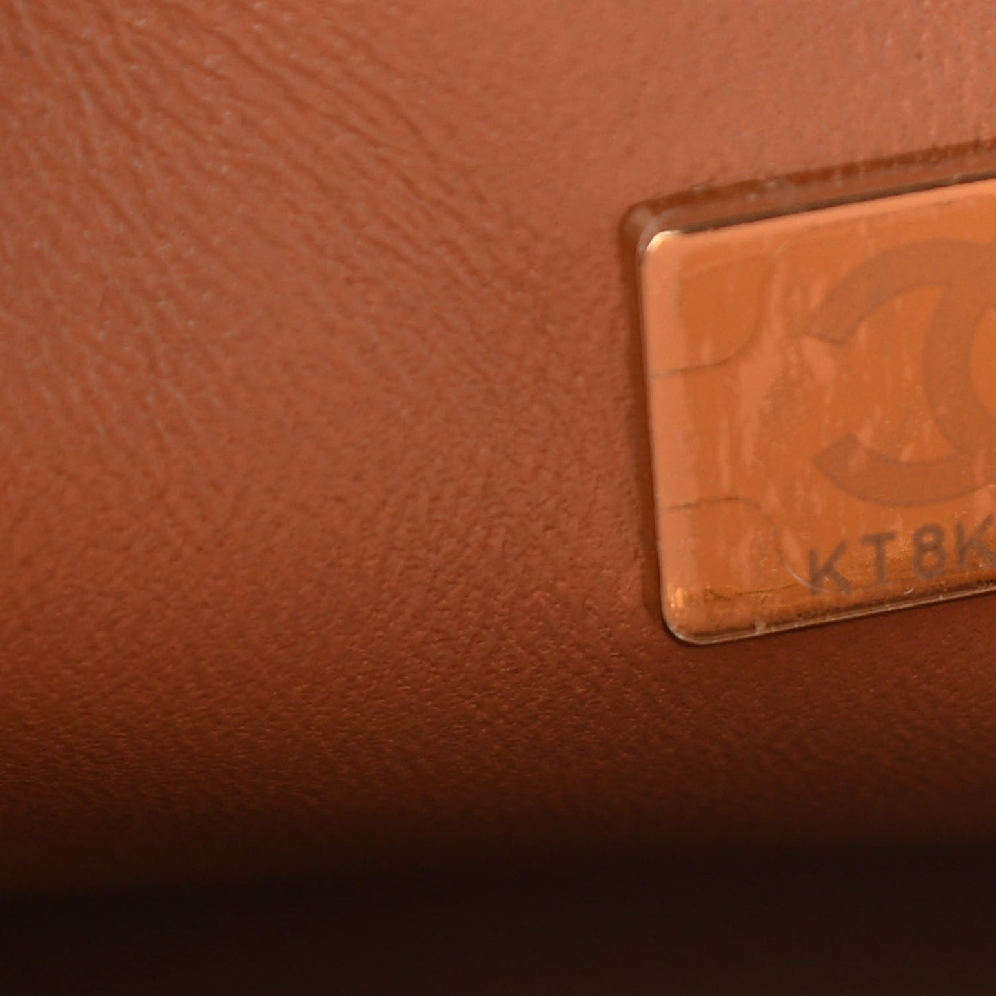 Lambskin Quilted Medium Double Flap Brown