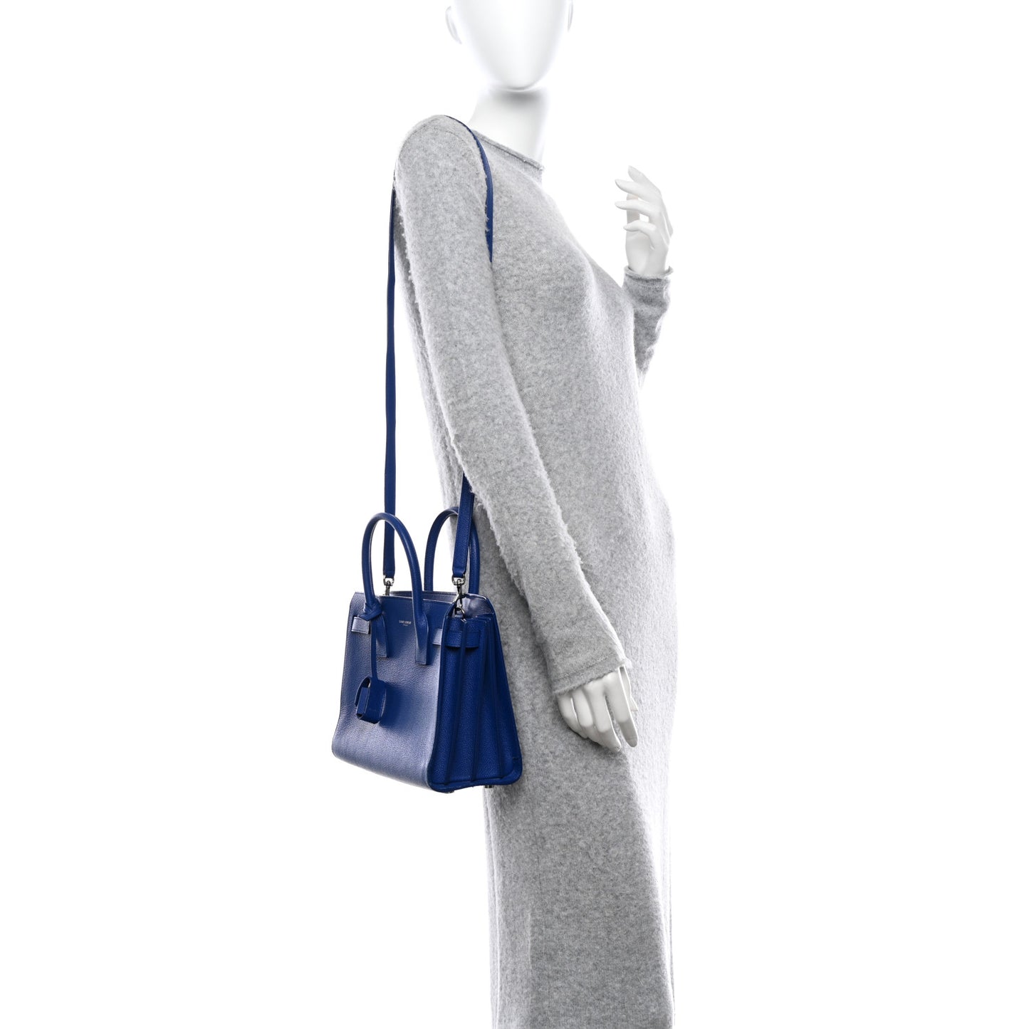 Grained Calfskin Baby Sac De Jour Outremer