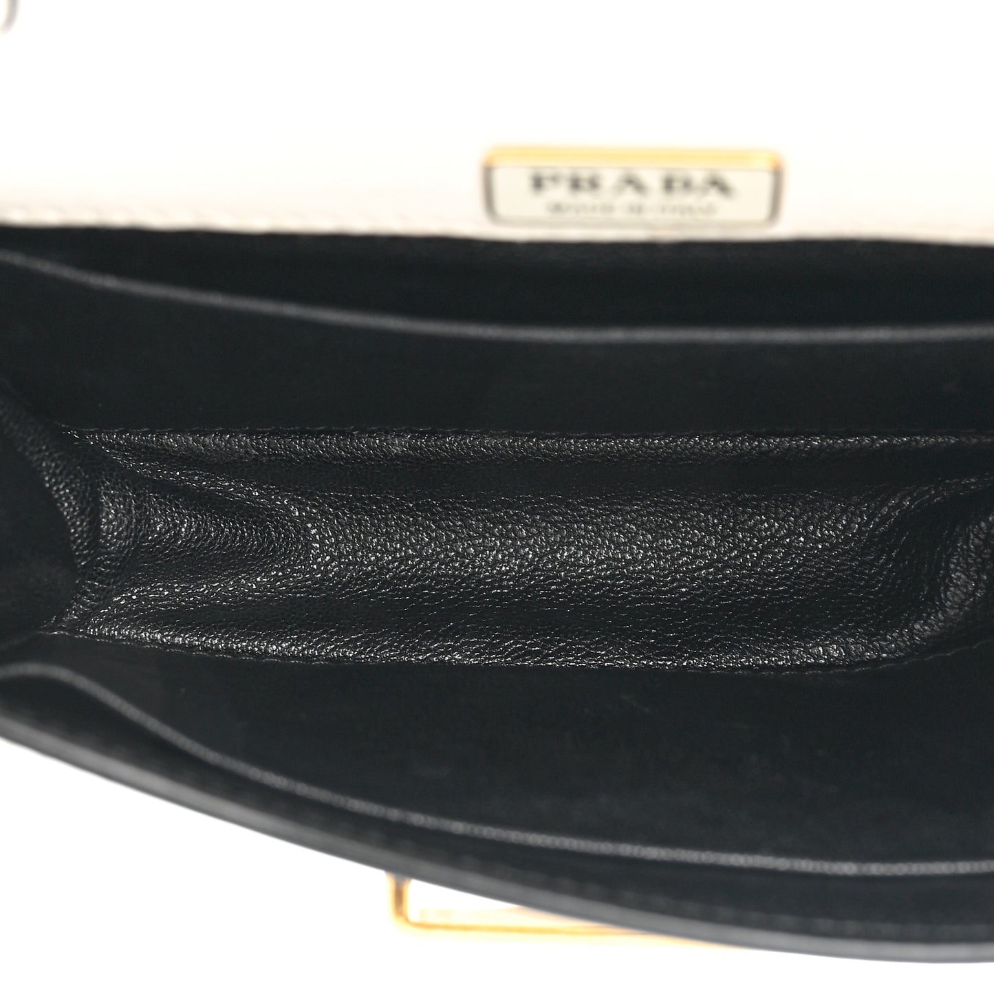 City Calf Saffiano Cahier Bag Talco Black