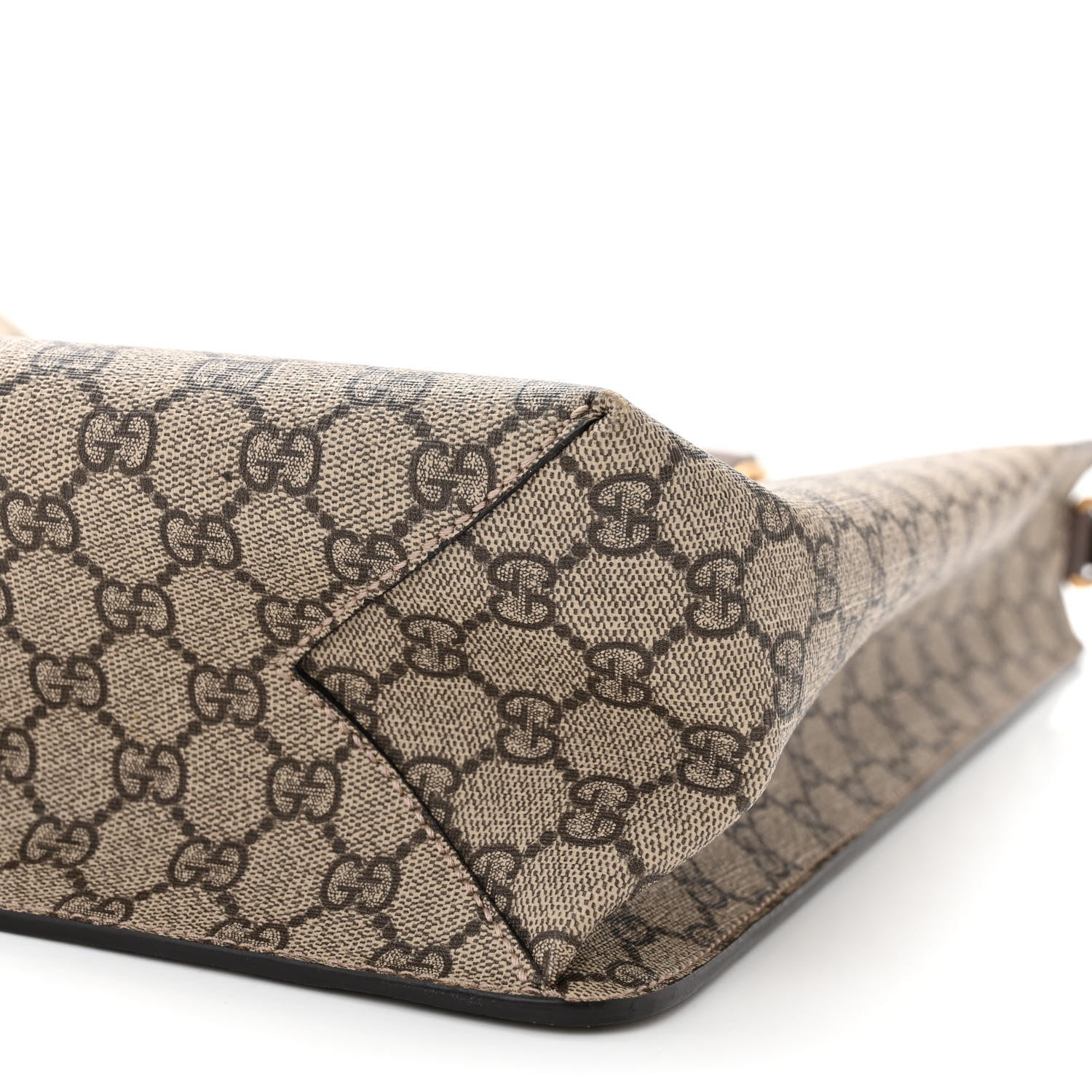 Gucci GG Supreme Monogram Web Animalier Bee Vertical Tote Brown 10 of 10