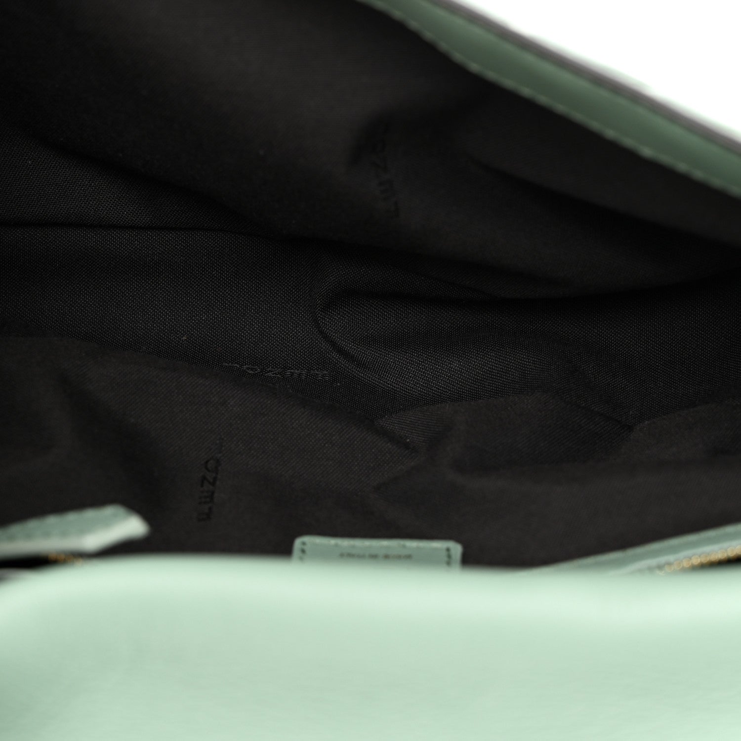 Fendi Nappa FF 1974 Embossed Baguette Menta 5 of 9