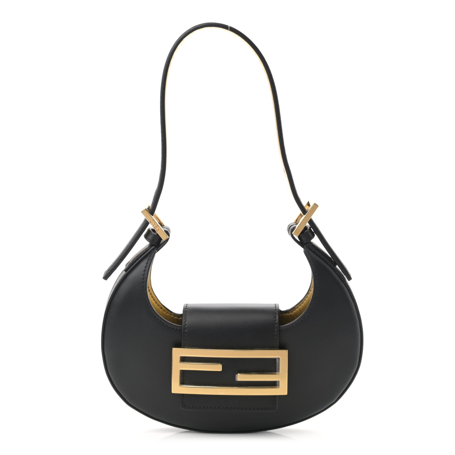 Fendi Vitello King Mini Cookie Hobo Bag Black 1038629 – FASHIONPHILE