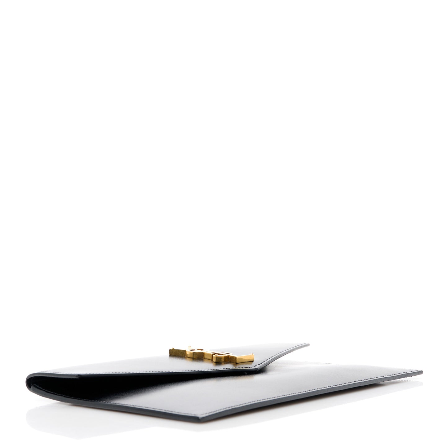 Smooth Shiny Calfskin Monogram Uptown Pouch Black