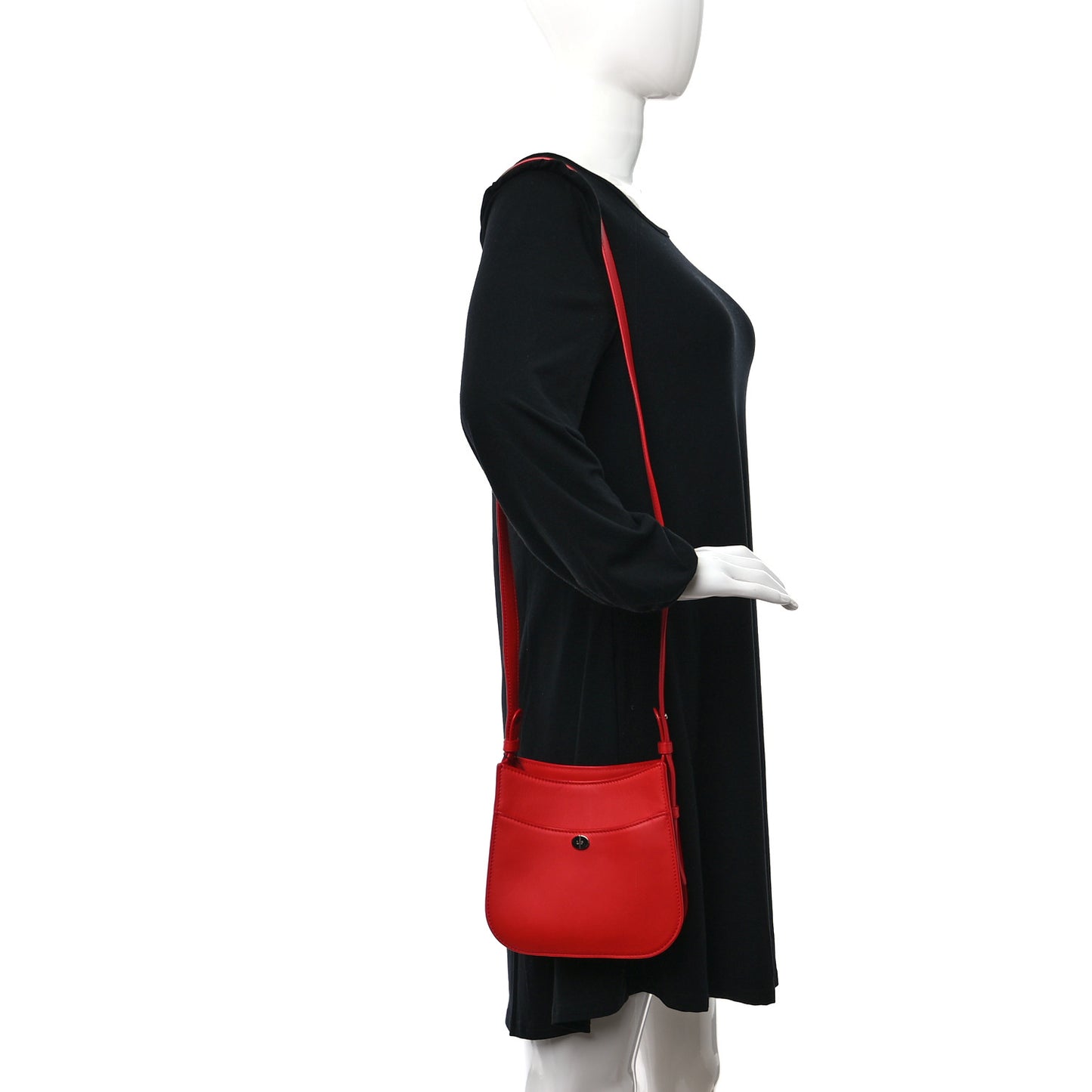 Calfskin Fleur Crossbody Red