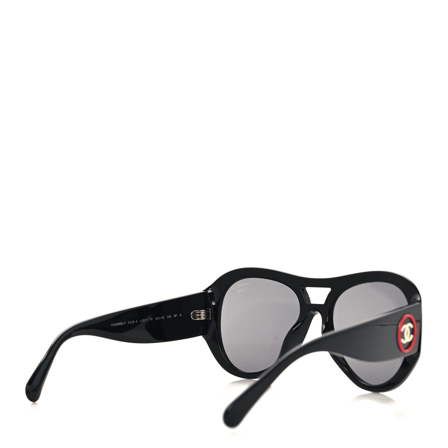 Acetate CC Pilot Sunglasses 5508 Black