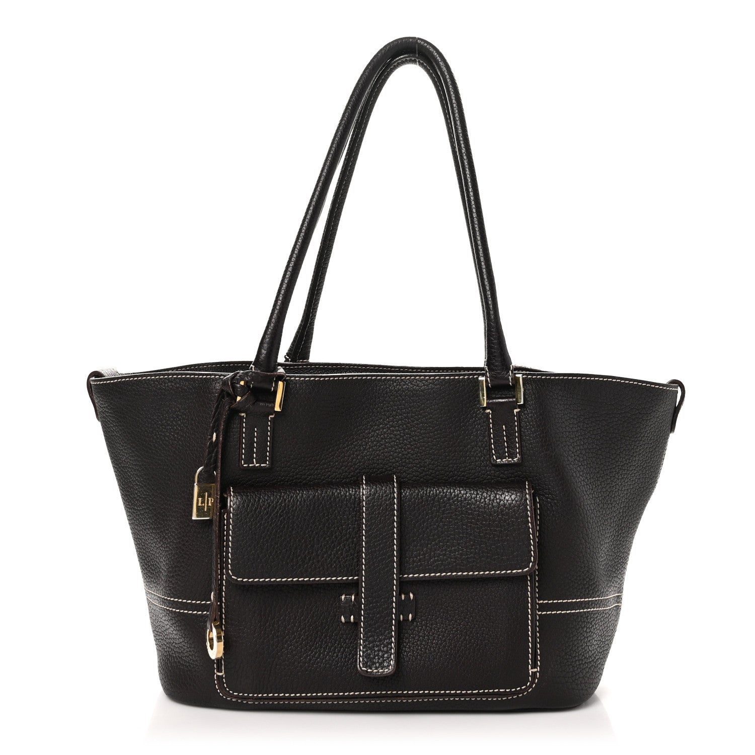 Loro Piana Odessa Mini Globe Shoulder Bag Dark Chocolate Licorice