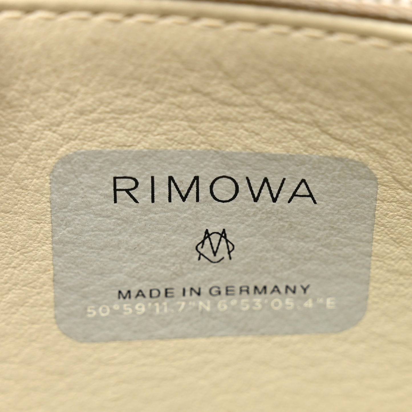 X RIMOWA Aluminum Personal Clutch On Strap Silver