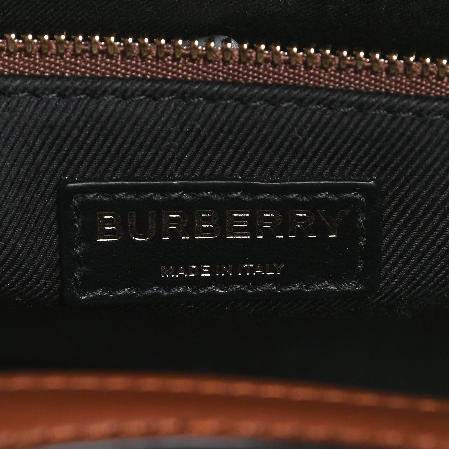 Burberry E-Canvas Monogram Stripe Mini Pocket Bag Bridle Brown 6 of 12