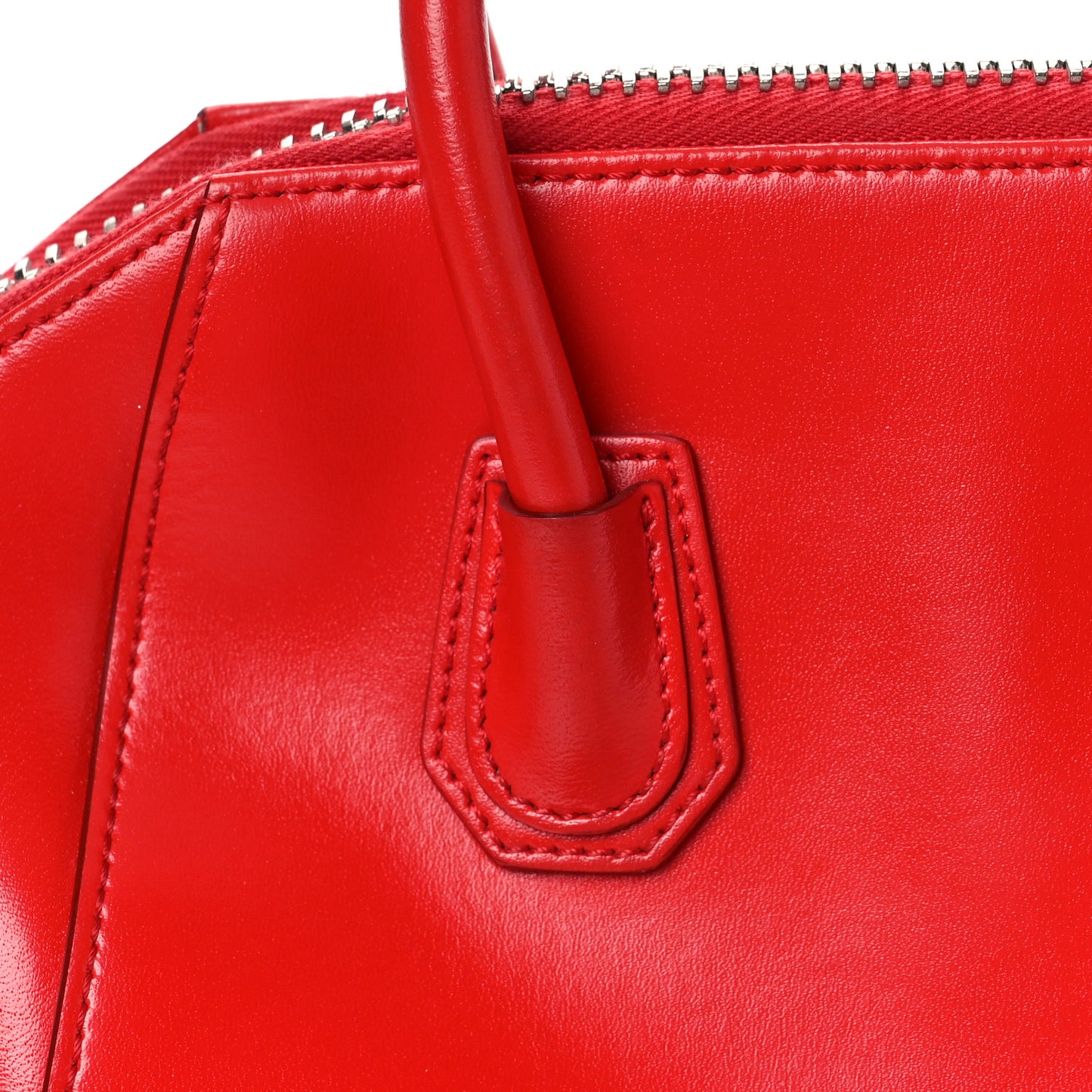 Shiny Lord Calfskin Mini Antigona Red