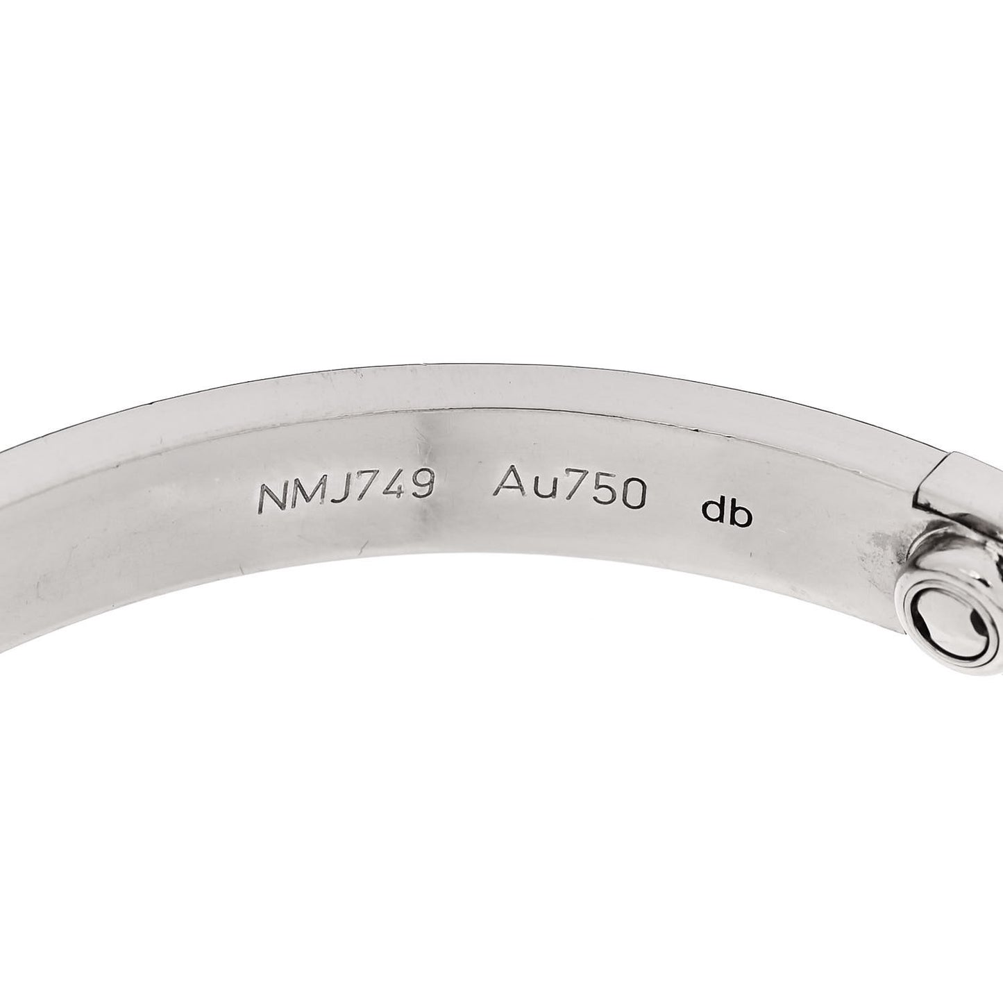 18K White Gold LOVE Bracelet 19