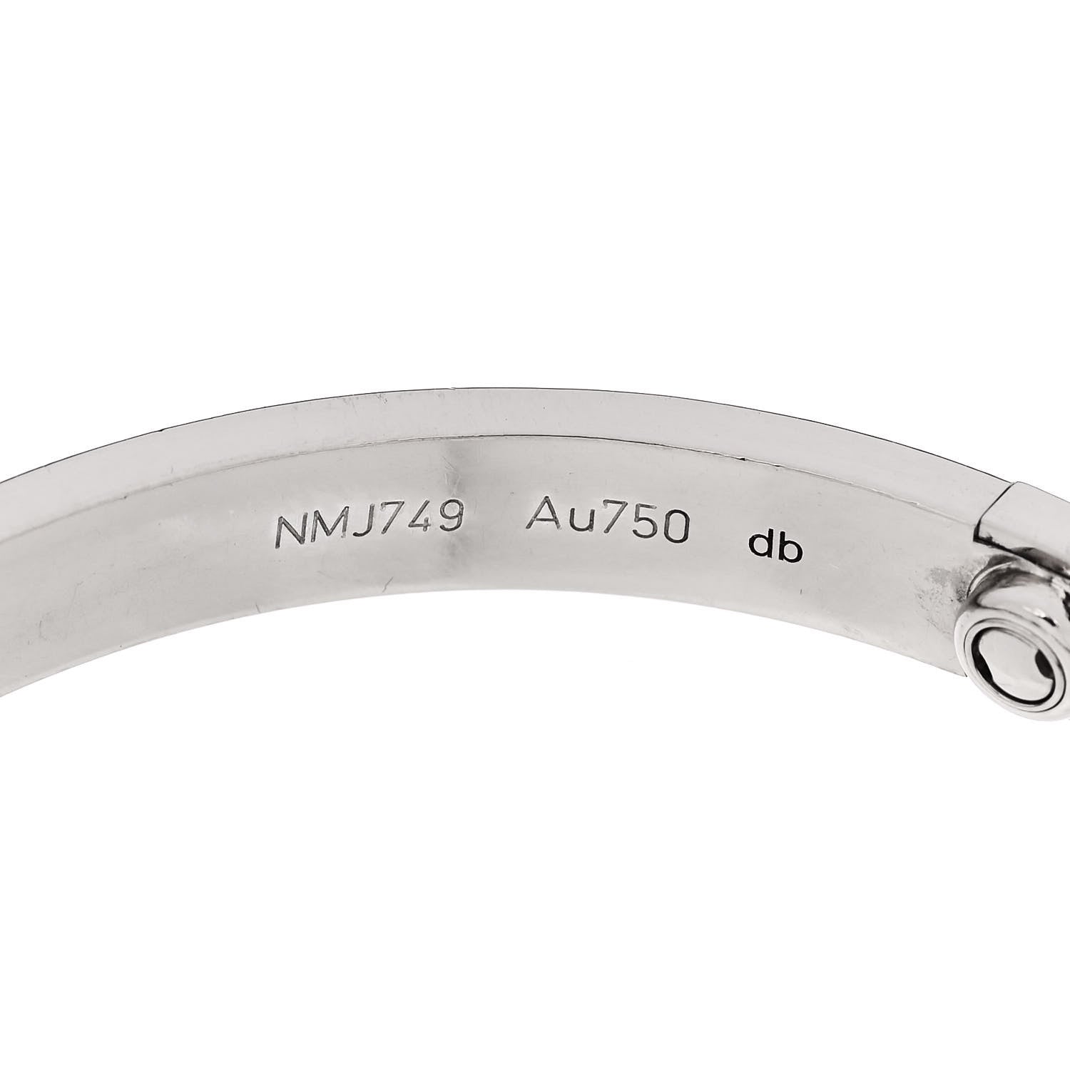 Cartier 18K White Gold LOVE Bracelet 19 8 of 9