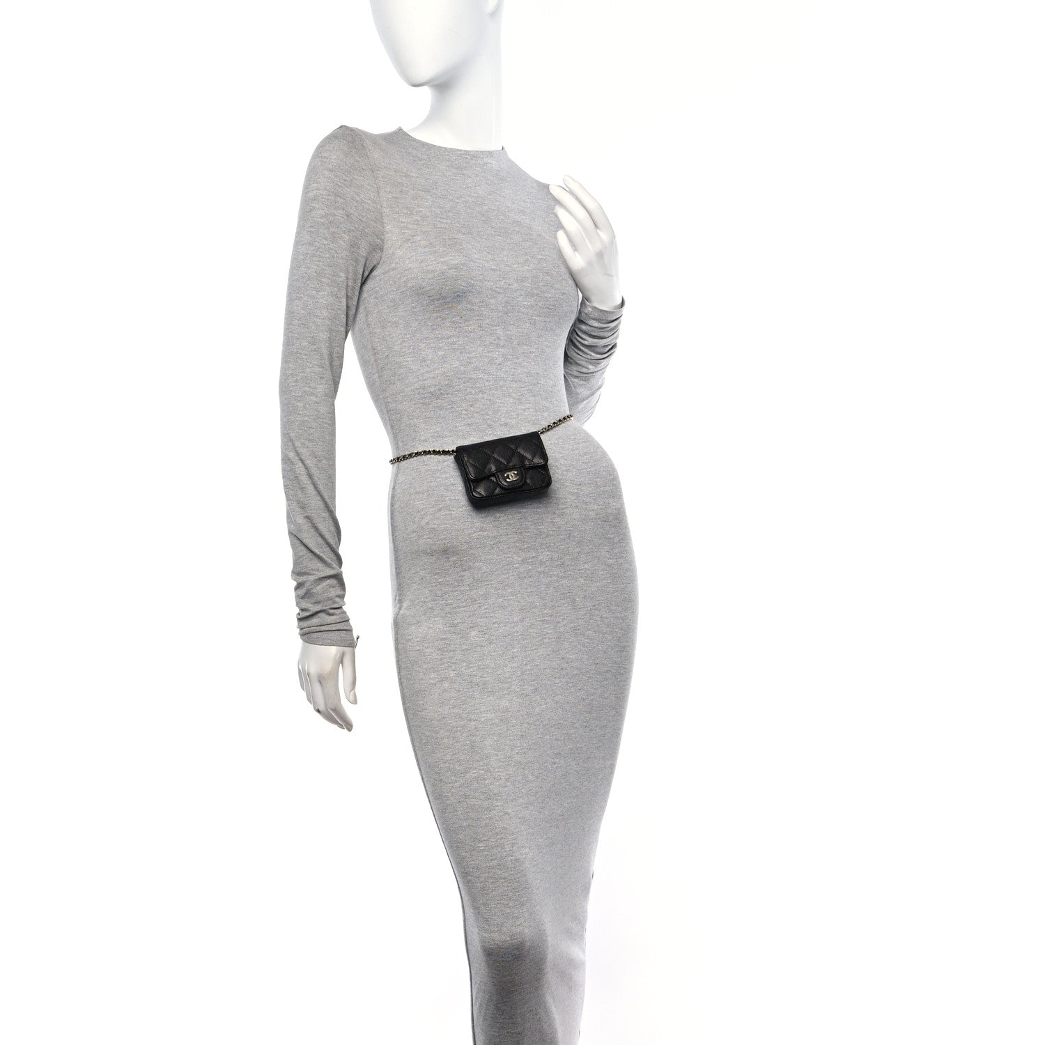 Chanel Caviar Quilted Mini Chain Belt Bag Black 3 of 11