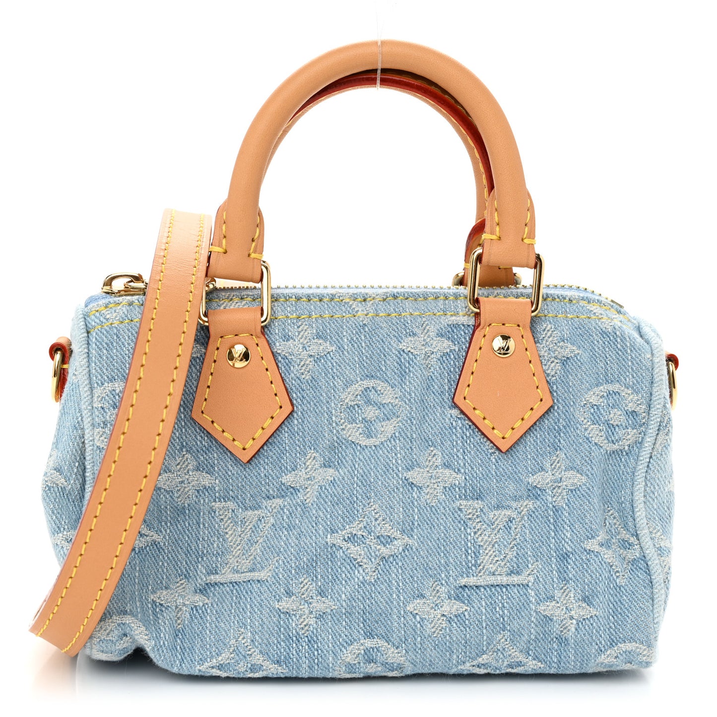 Monogram Denim Nano Speedy Sky Blue