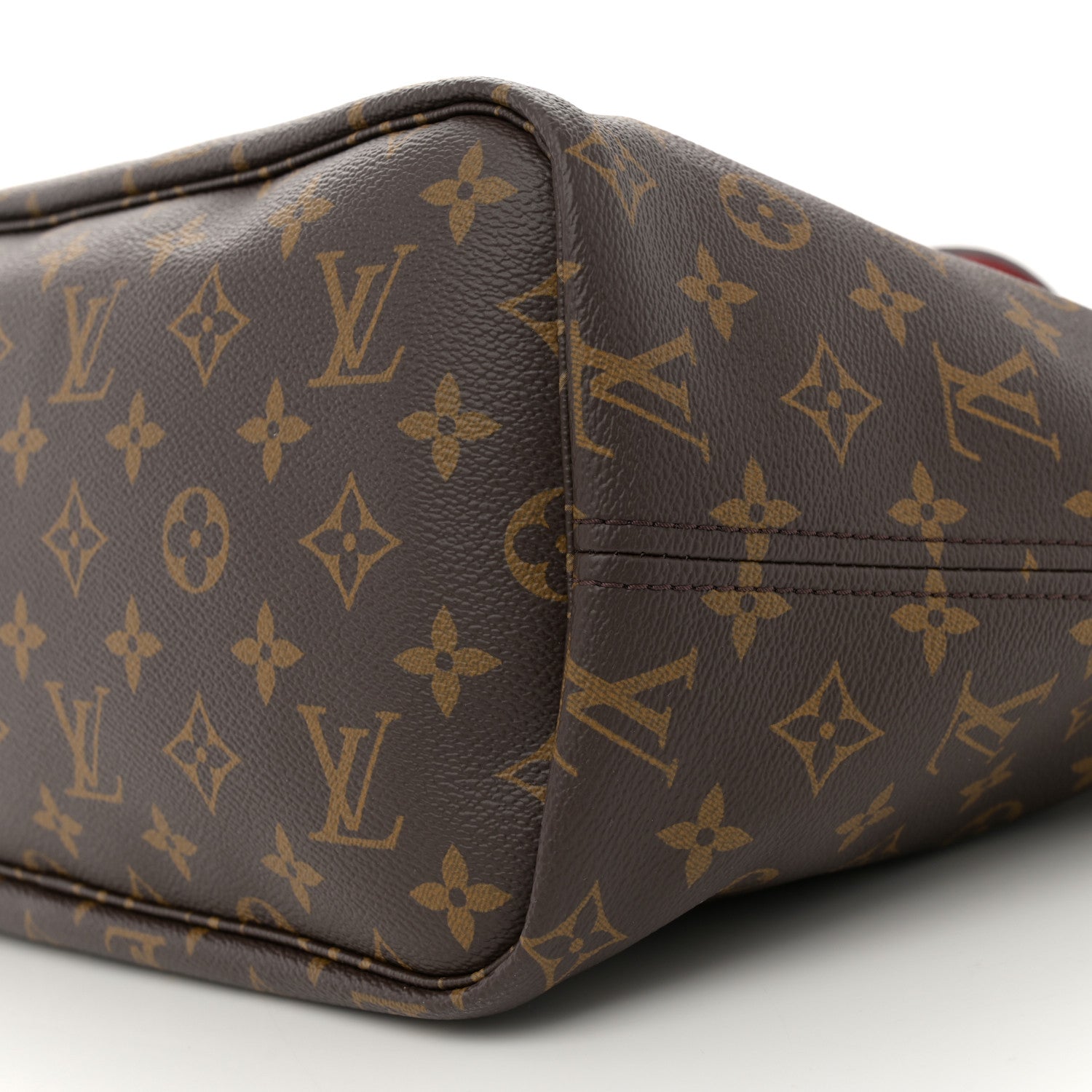 Louis Vuitton Monogram Inside Out Neverfull Bandouliere MM Sari Red 9 of 11