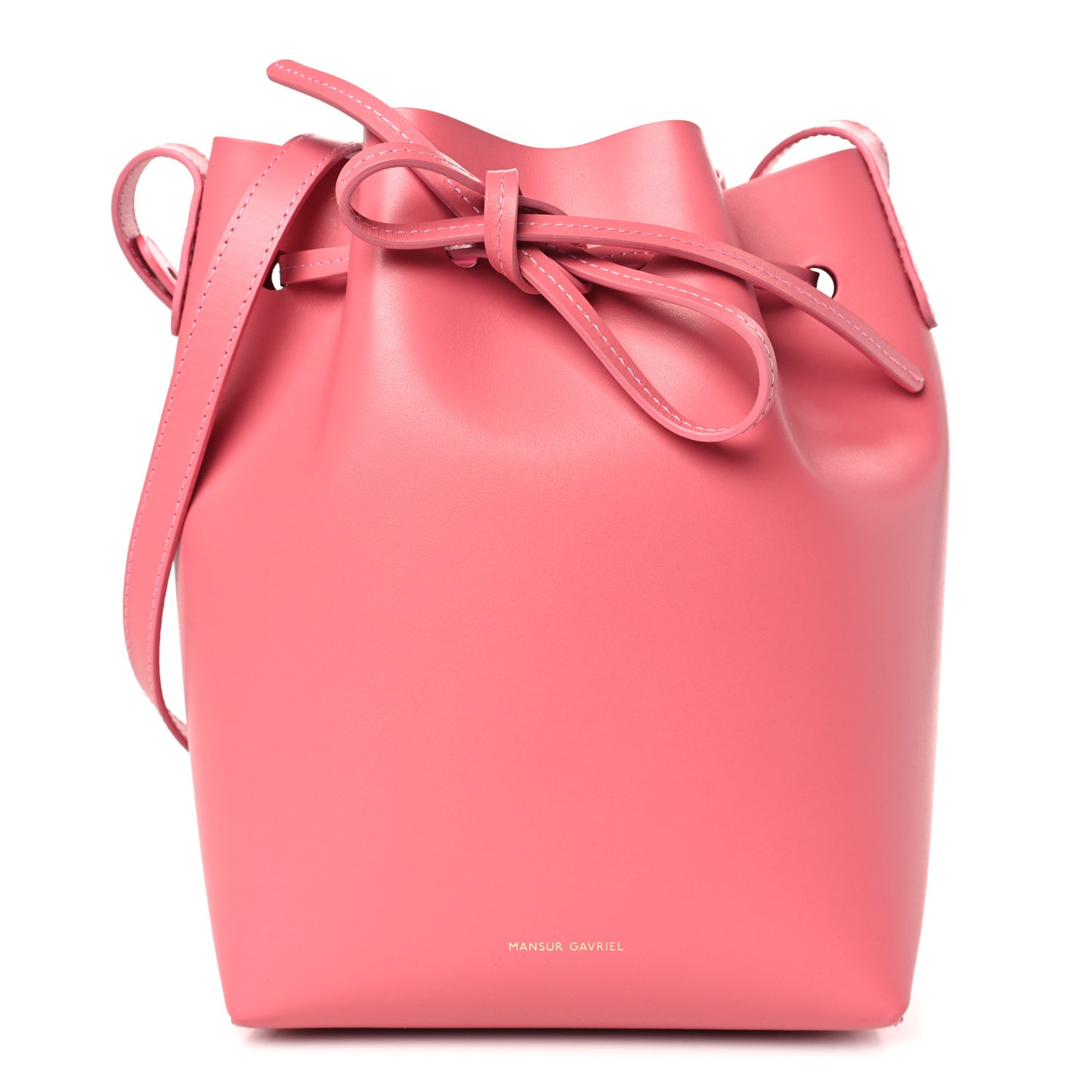 Calfskin Mini Bucket Bag Blush