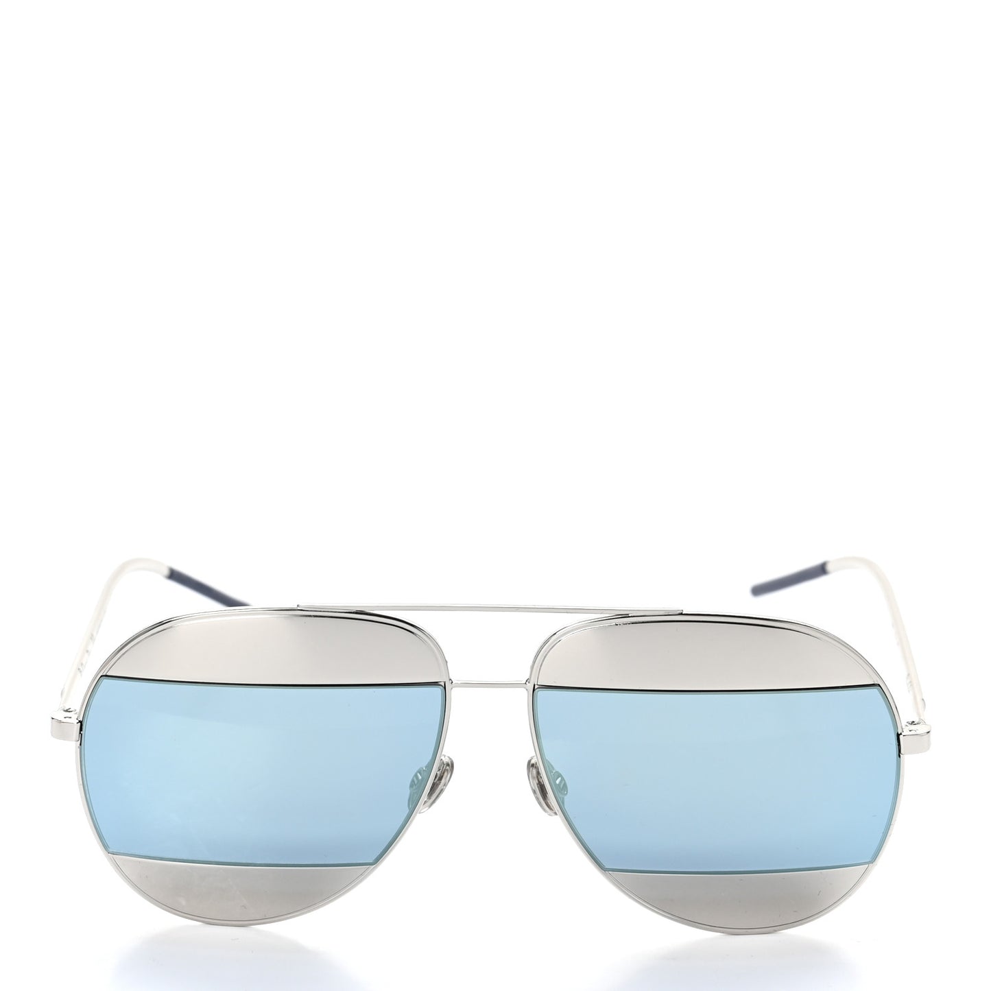 Split 1 Aviator Sunglasses Silver