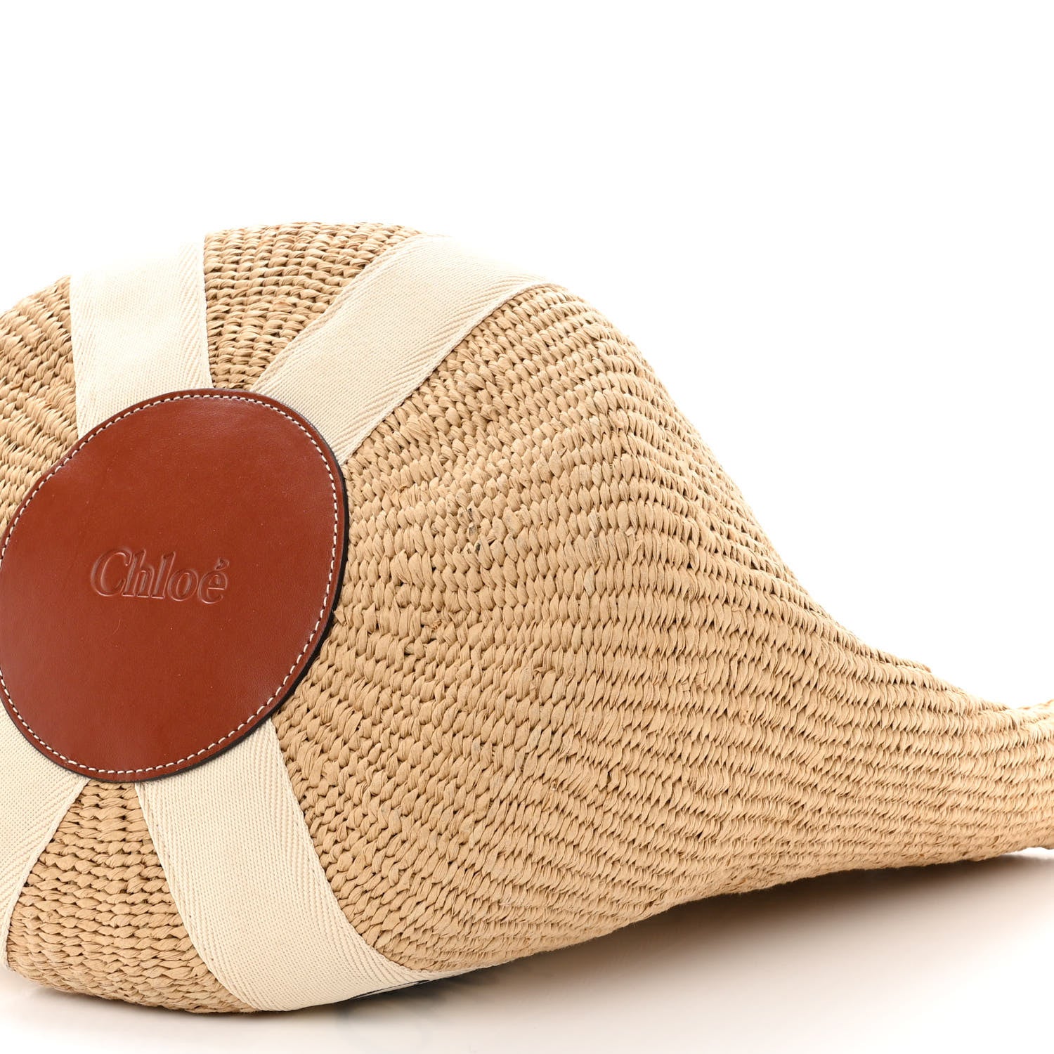 Chloe Raffia Large Woody Tote White 10 of 12