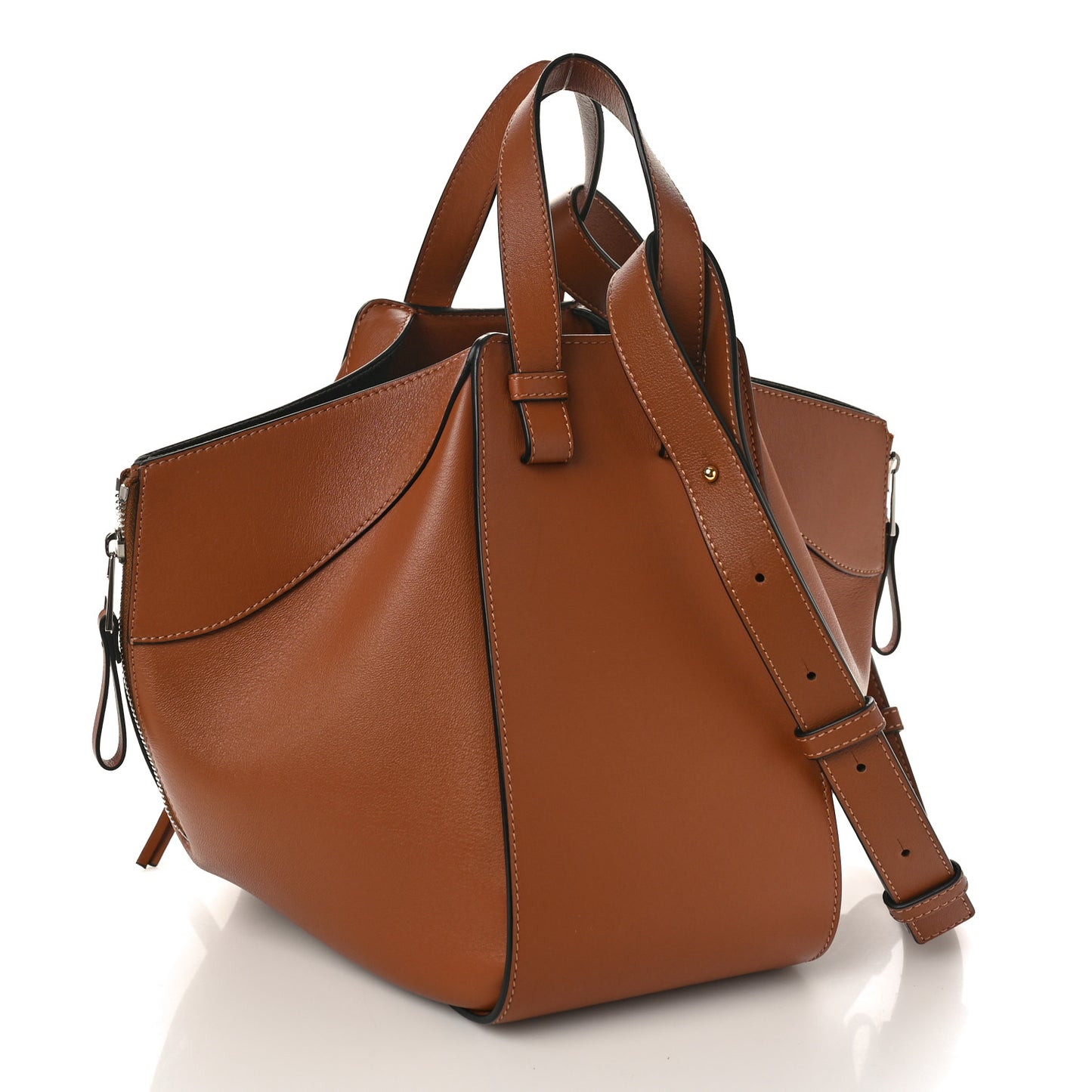 Calfskin Small Hammock Shoulder Bag Tan
