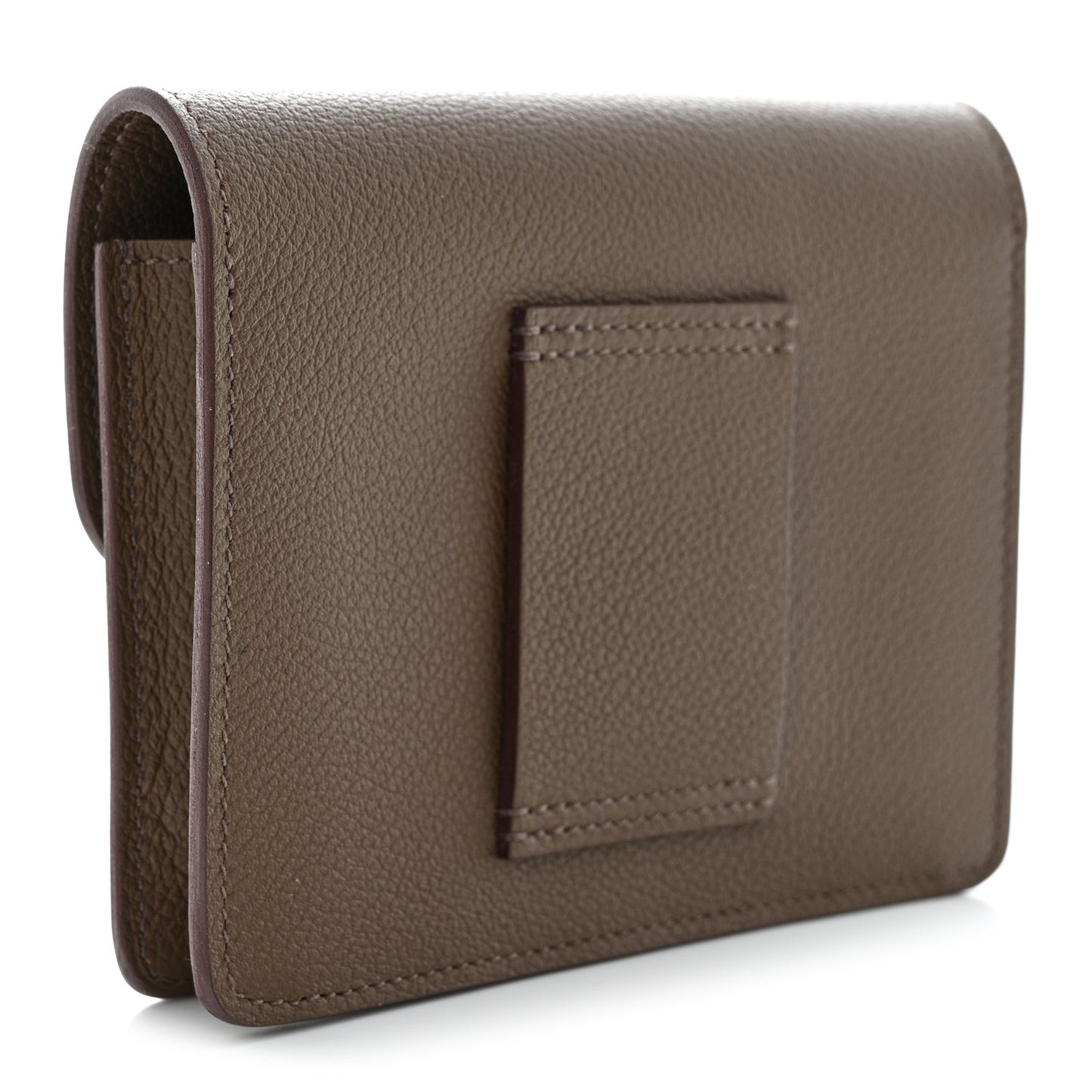 Evercolor Bi-color Roulis Slim Wallet Etoupe Craie