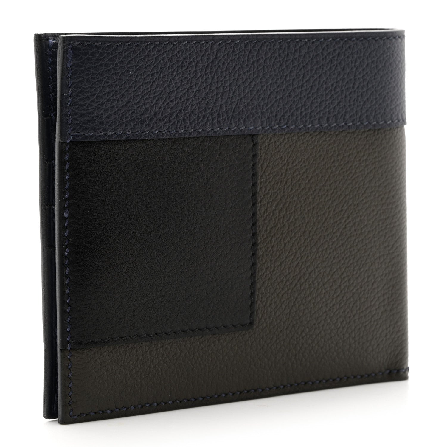 Hermes Evercolor Etriviere Jockey MC2 Copernic Wallet Black Multicolor 3 of 8