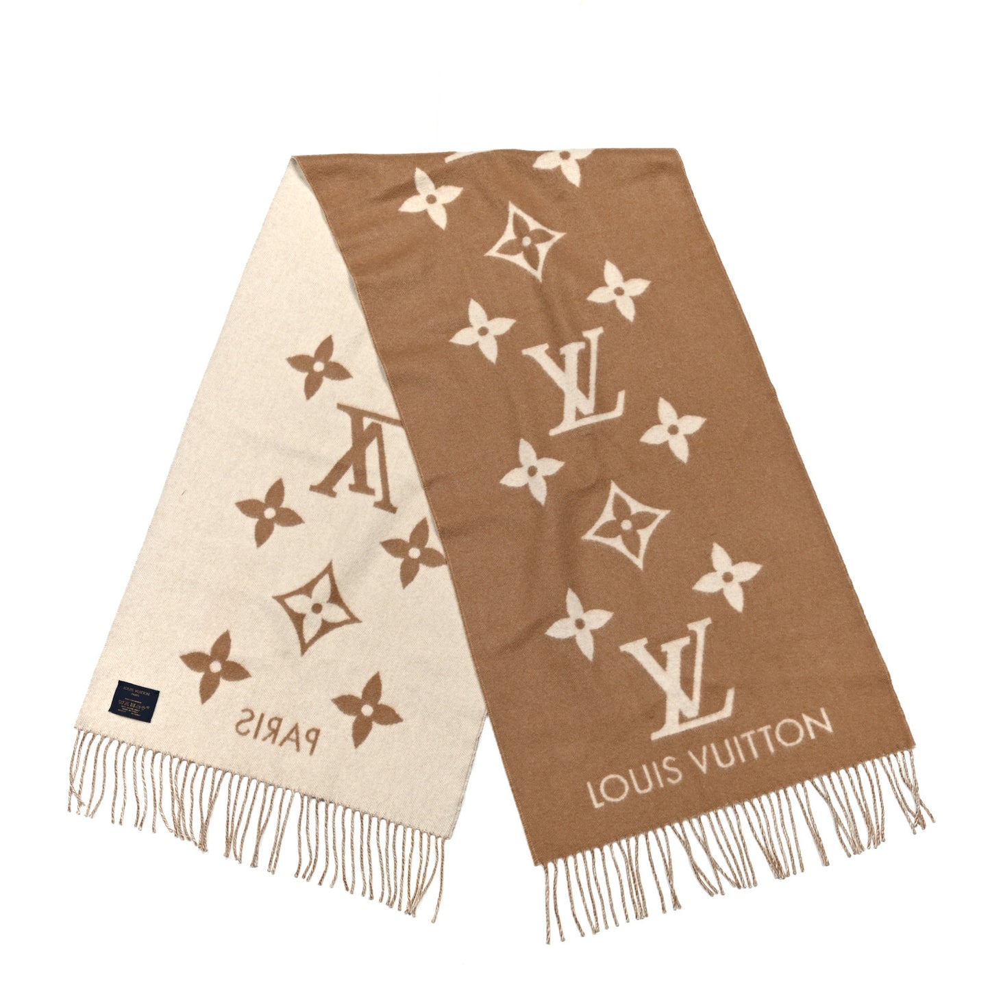 Cashmere Monogram Reykjavik Scarf Sable