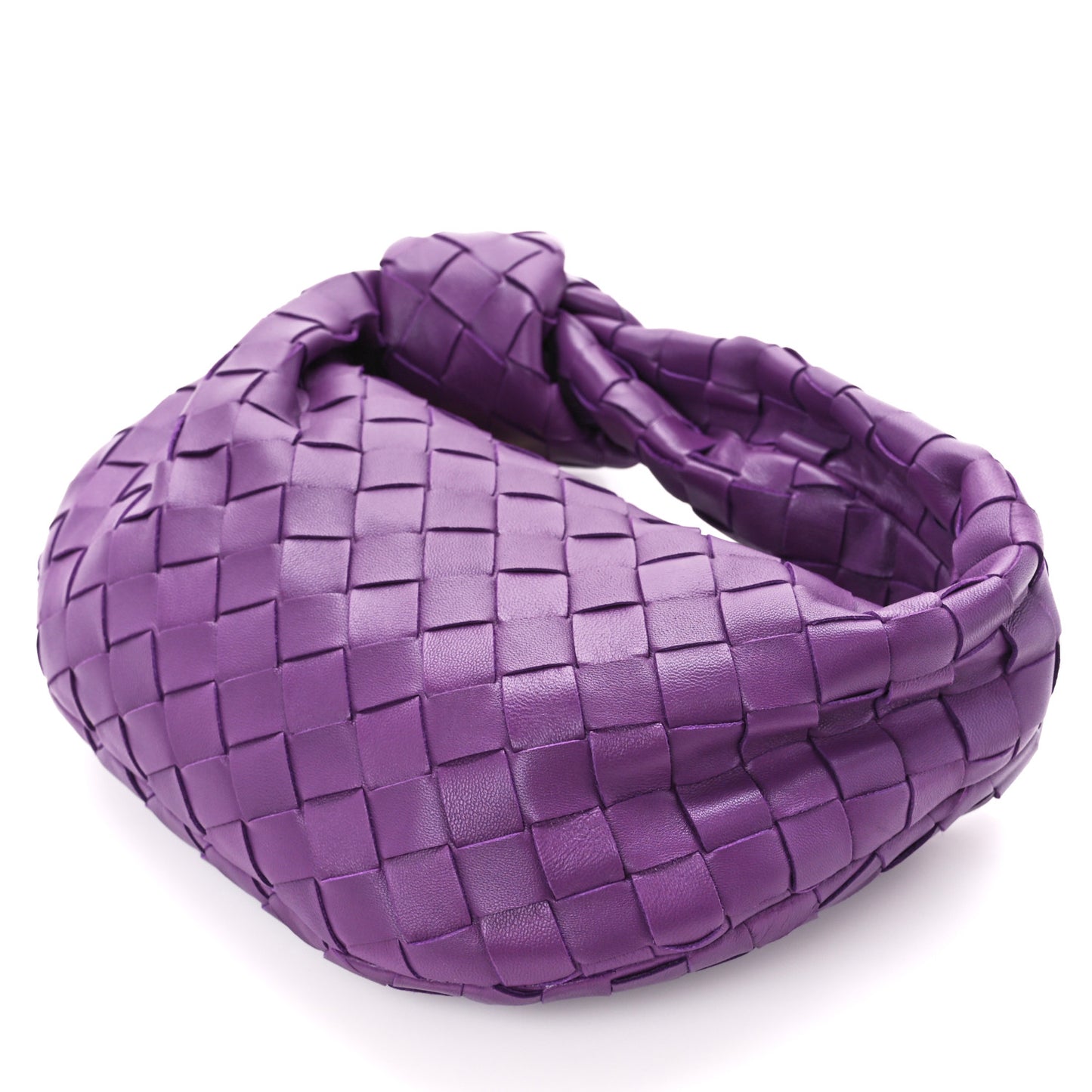 Nappa Intrecciato Mini Jodie Eggplant