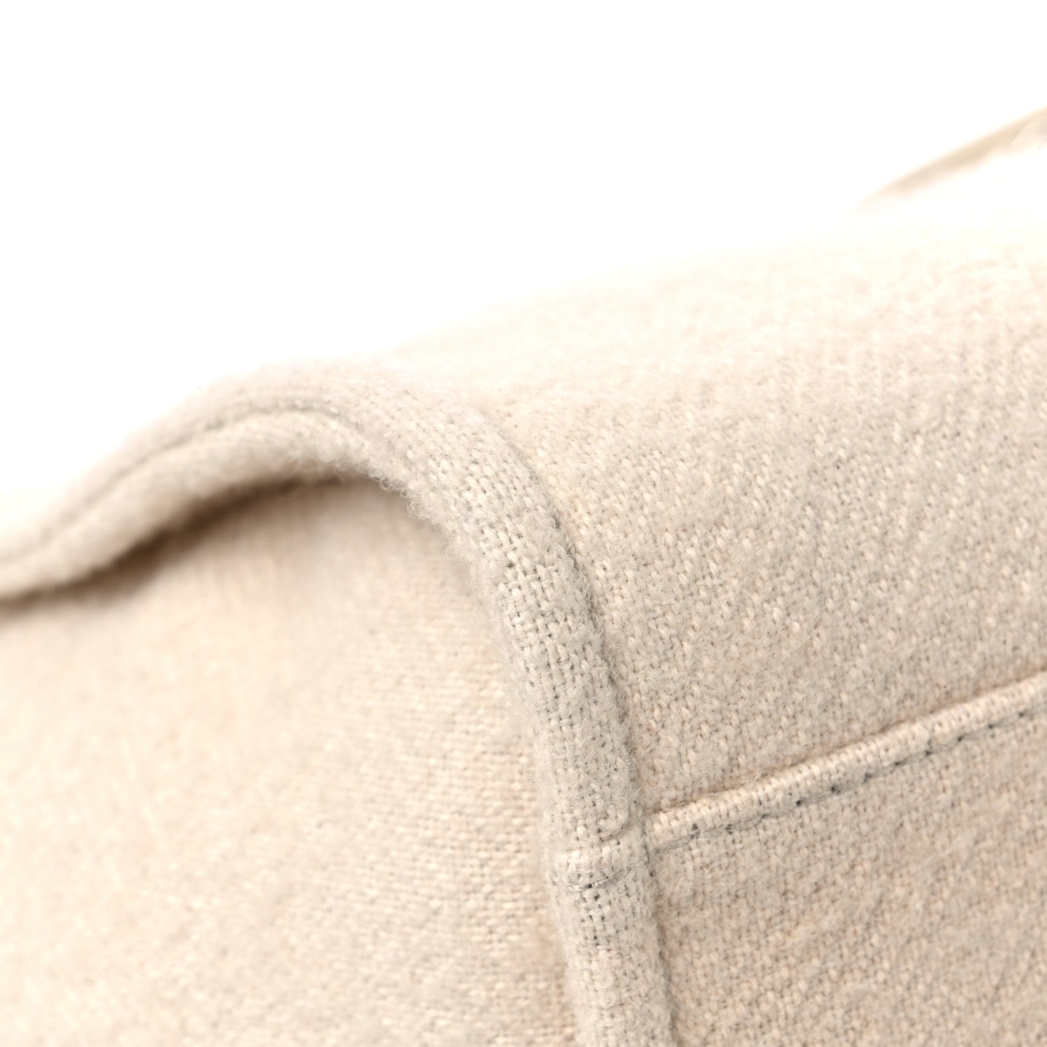 Chanel Wool Deauville Medium Tote Beige 7 of 11