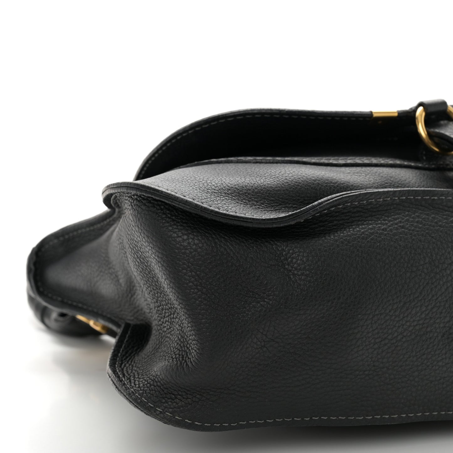 Calfskin Medium Marcie Satchel Black