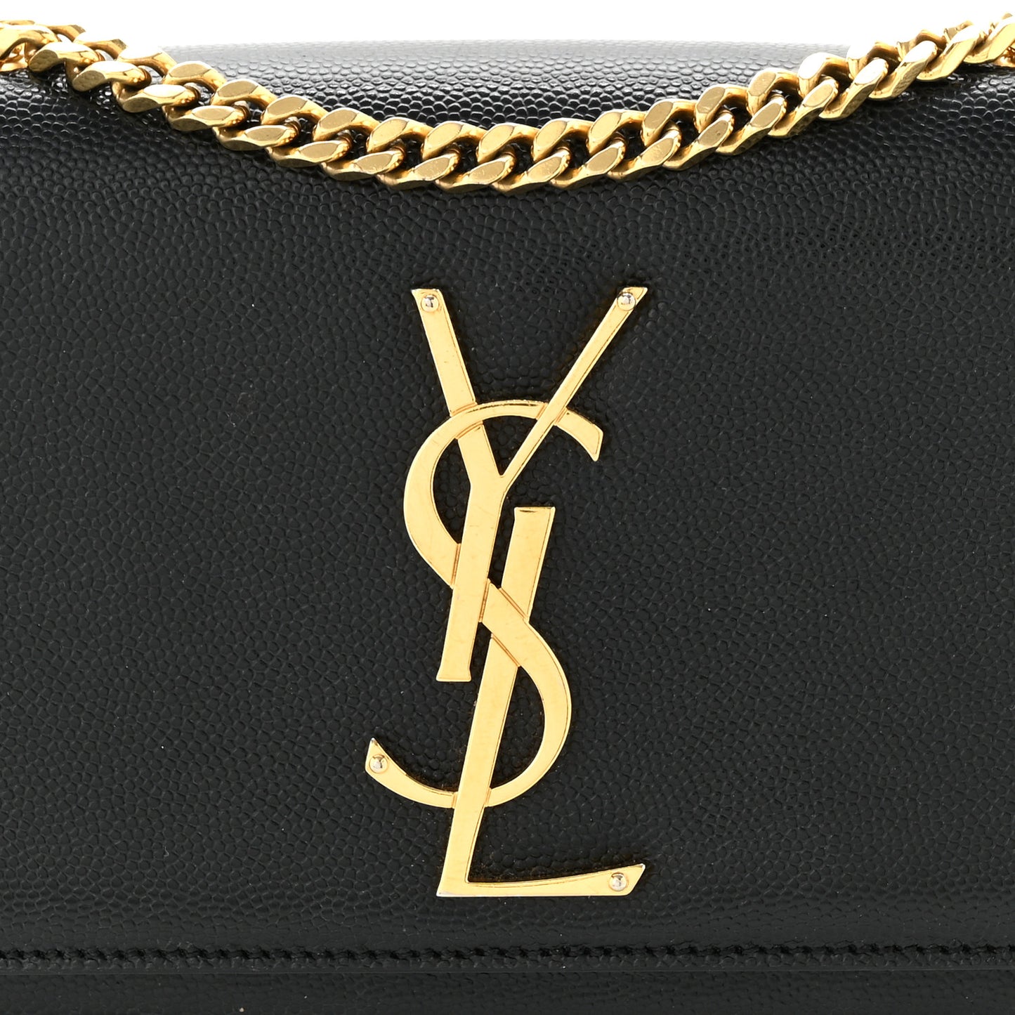 Grain De Poudre Small Monogram Kate Satchel Black