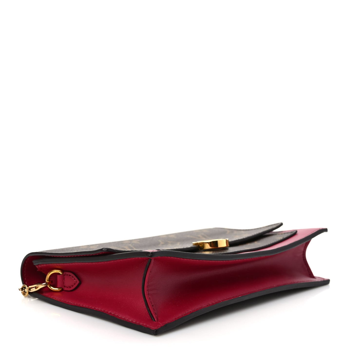 Monogram Flore Chain Wallet Fuchsia