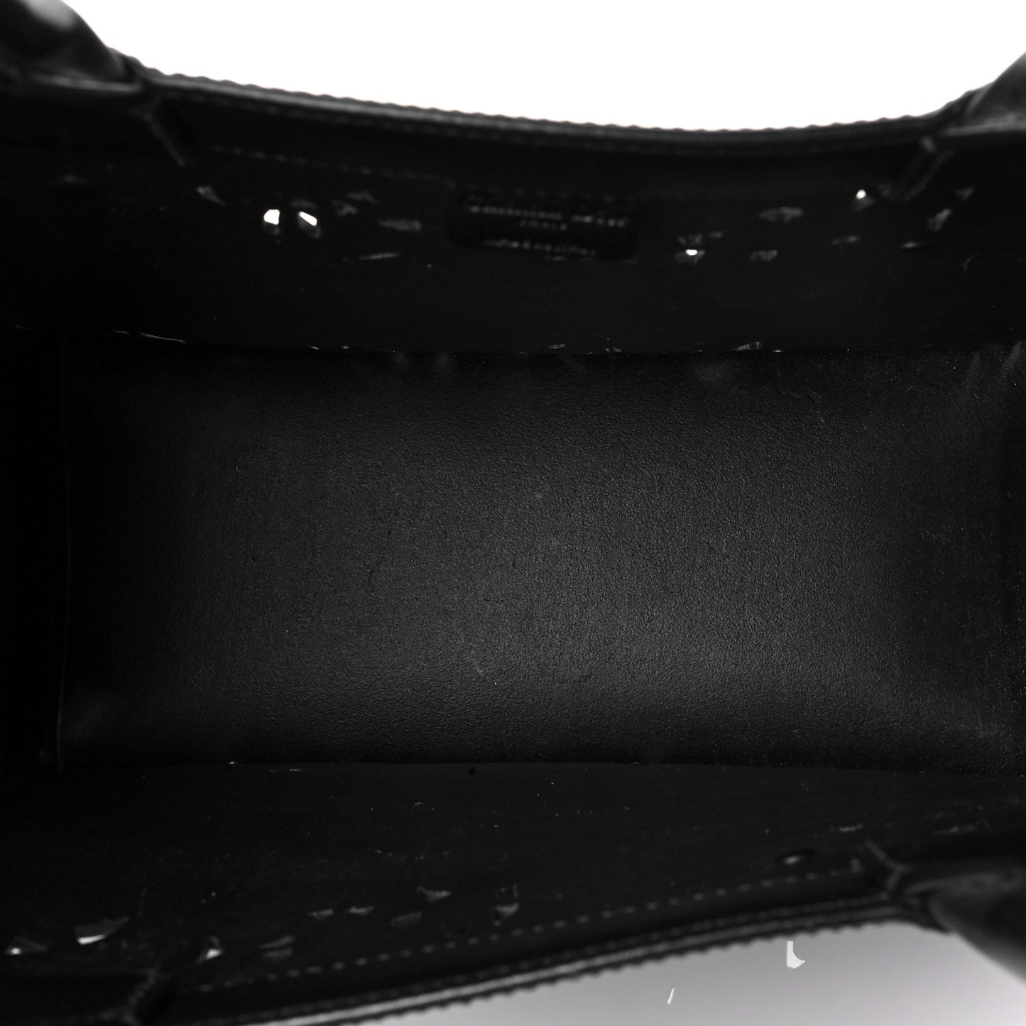 Calfskin Laser Cut Studded Medium Book Tote Black