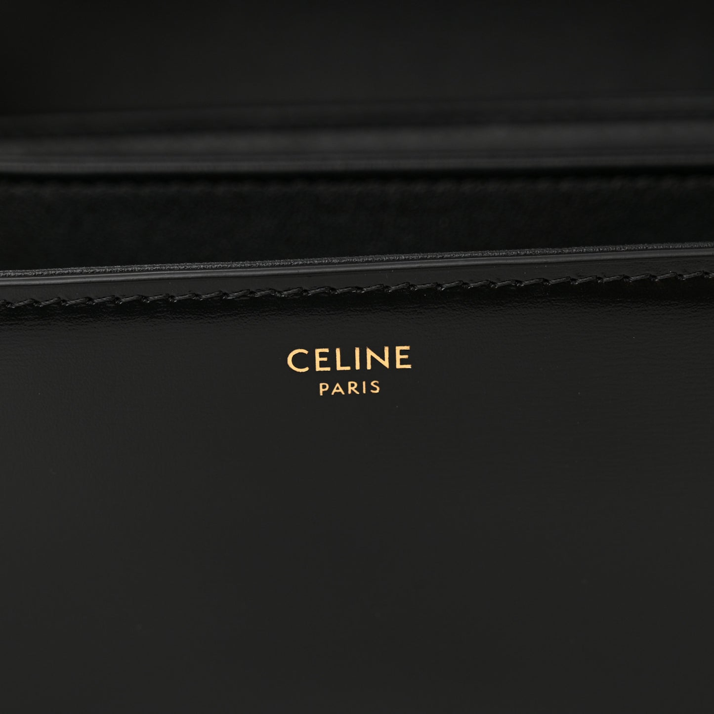 Shiny Calfskin Medium Triomphe Black