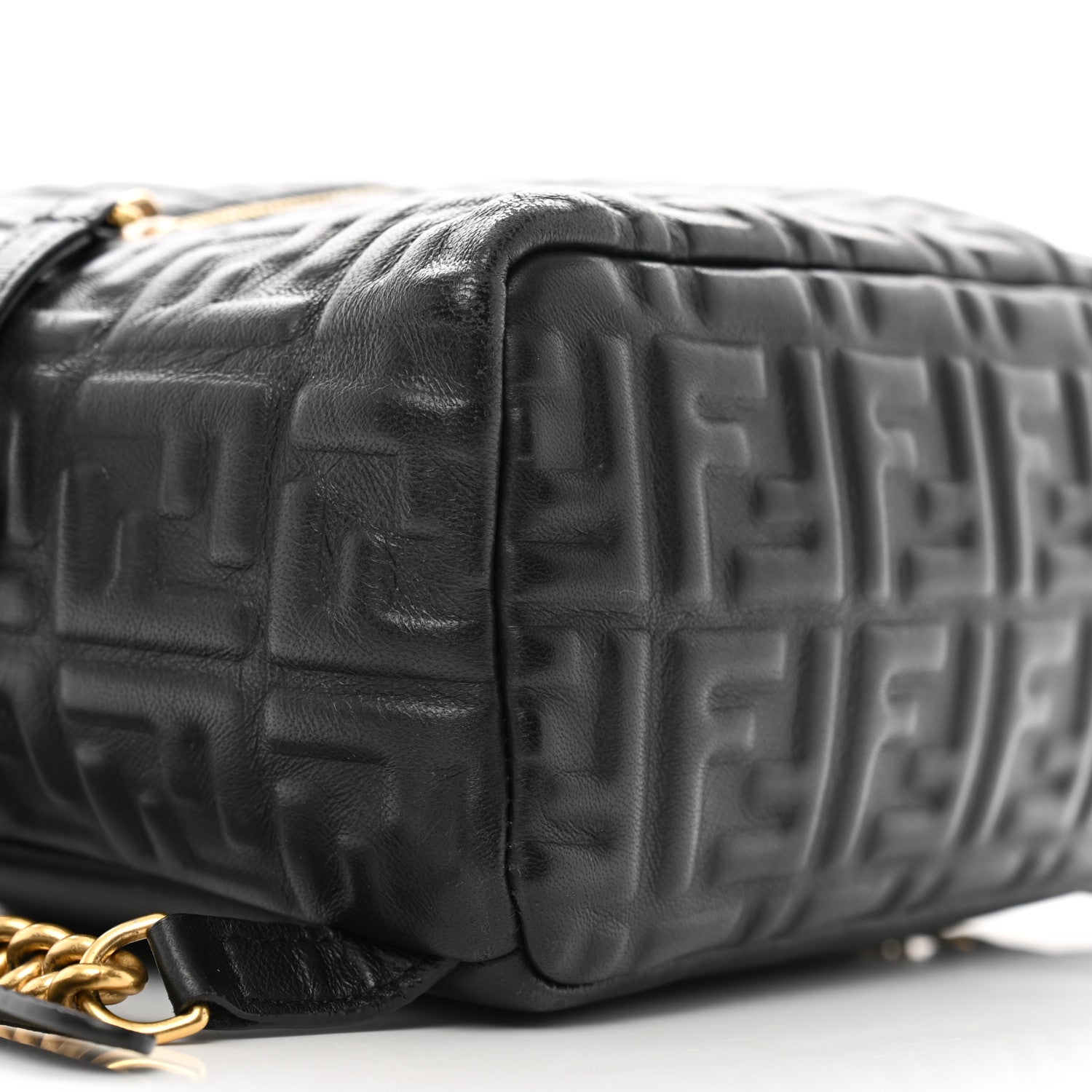 Fendi Nappa FF 1974 Embossed Mini Backpack Black 9 of 13