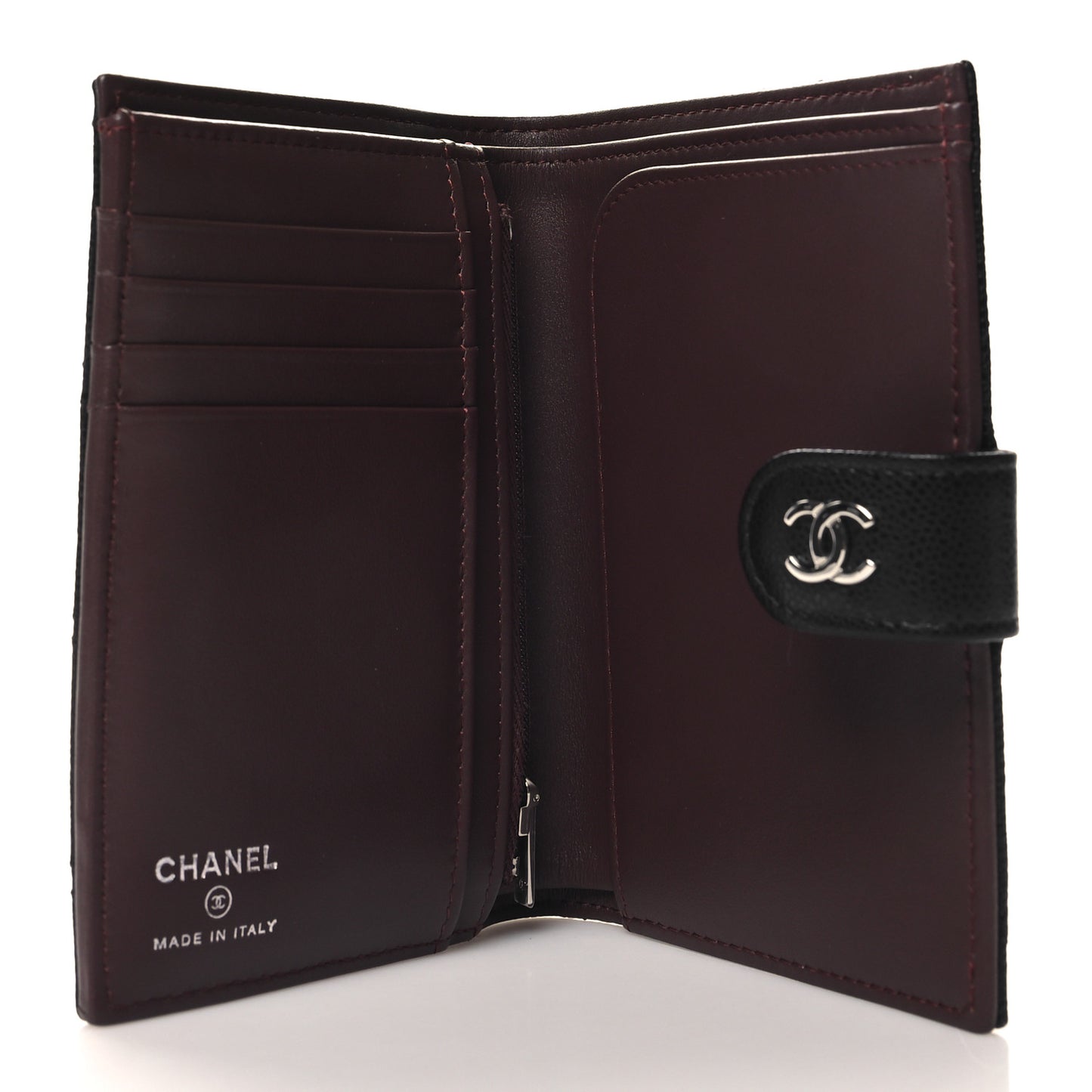 Caviar Quilted Passport Holder Black