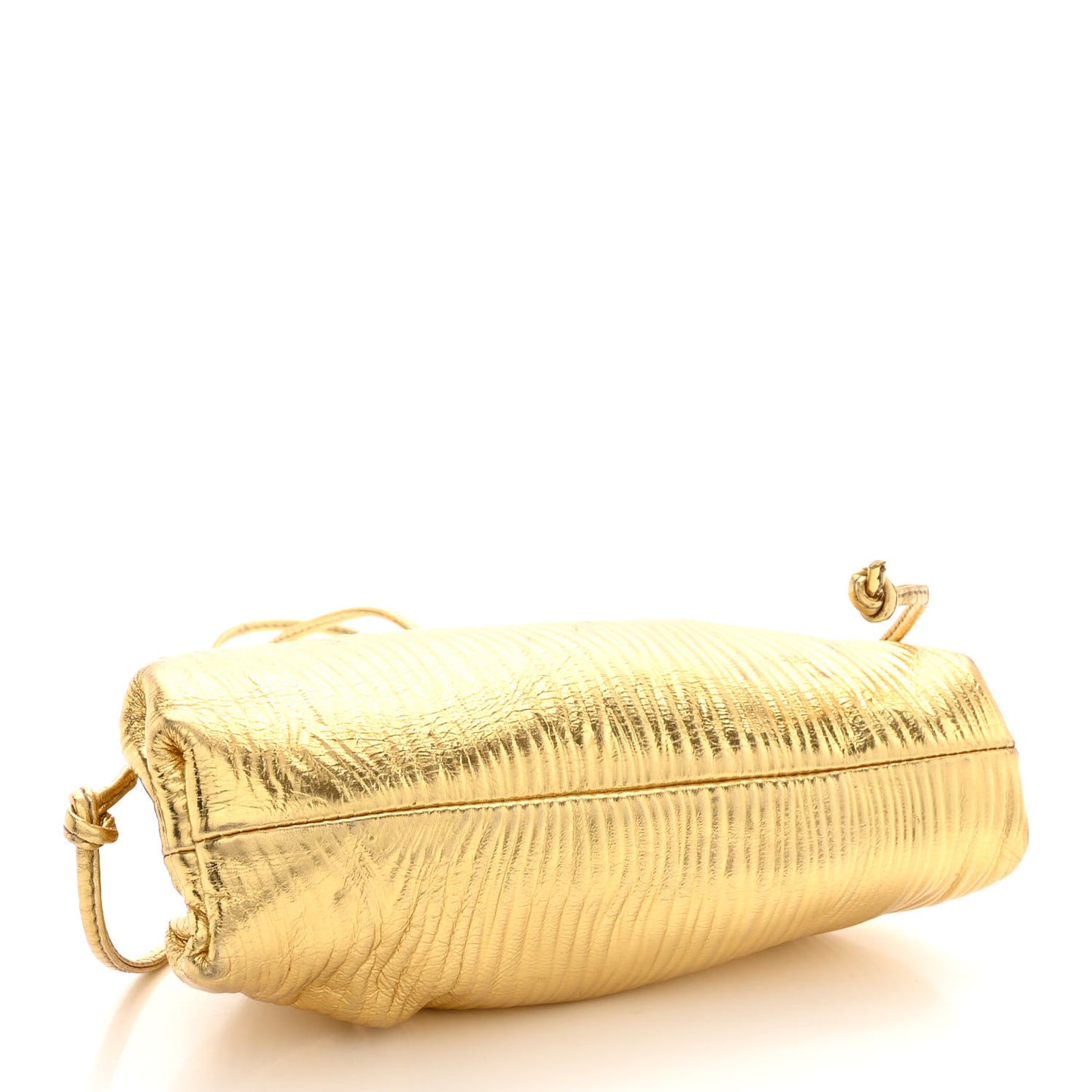 Metallic Bark Calfskin The Mini Pouch Gold