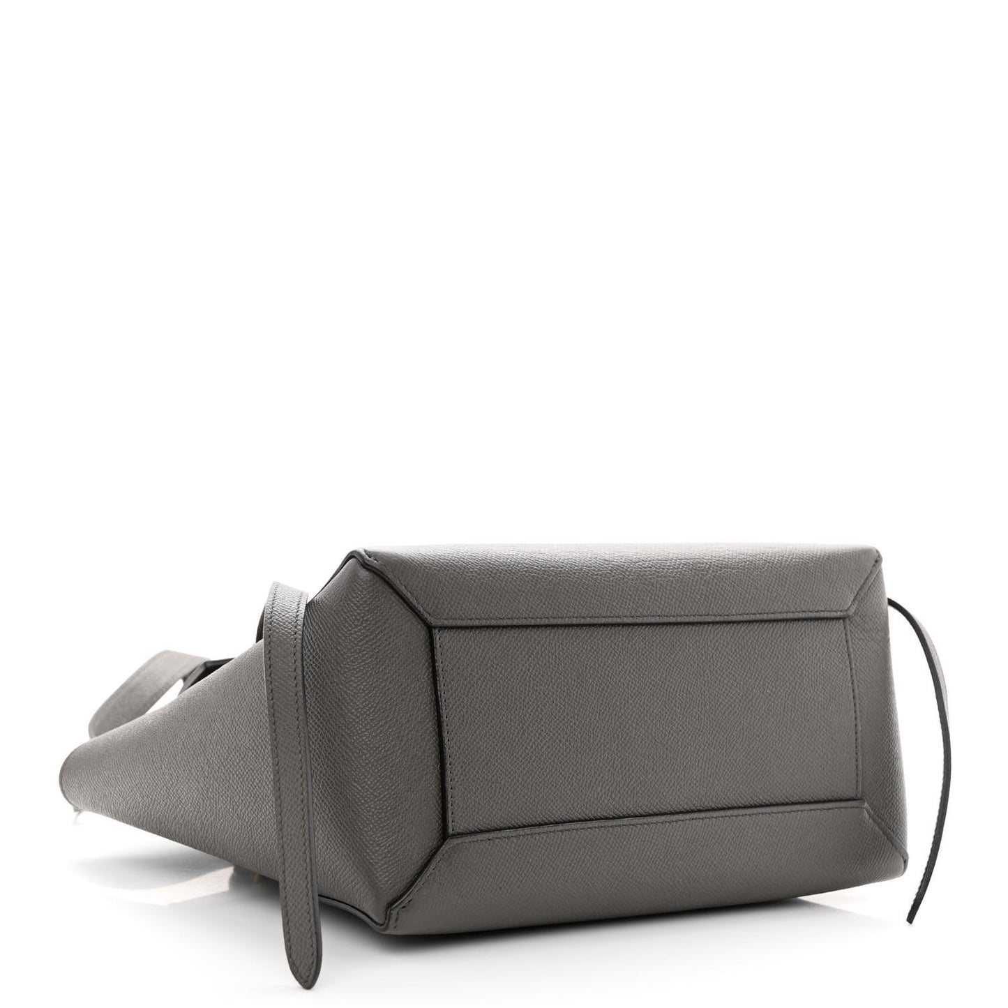Grained Calfskin Nano Belt Bag Grey