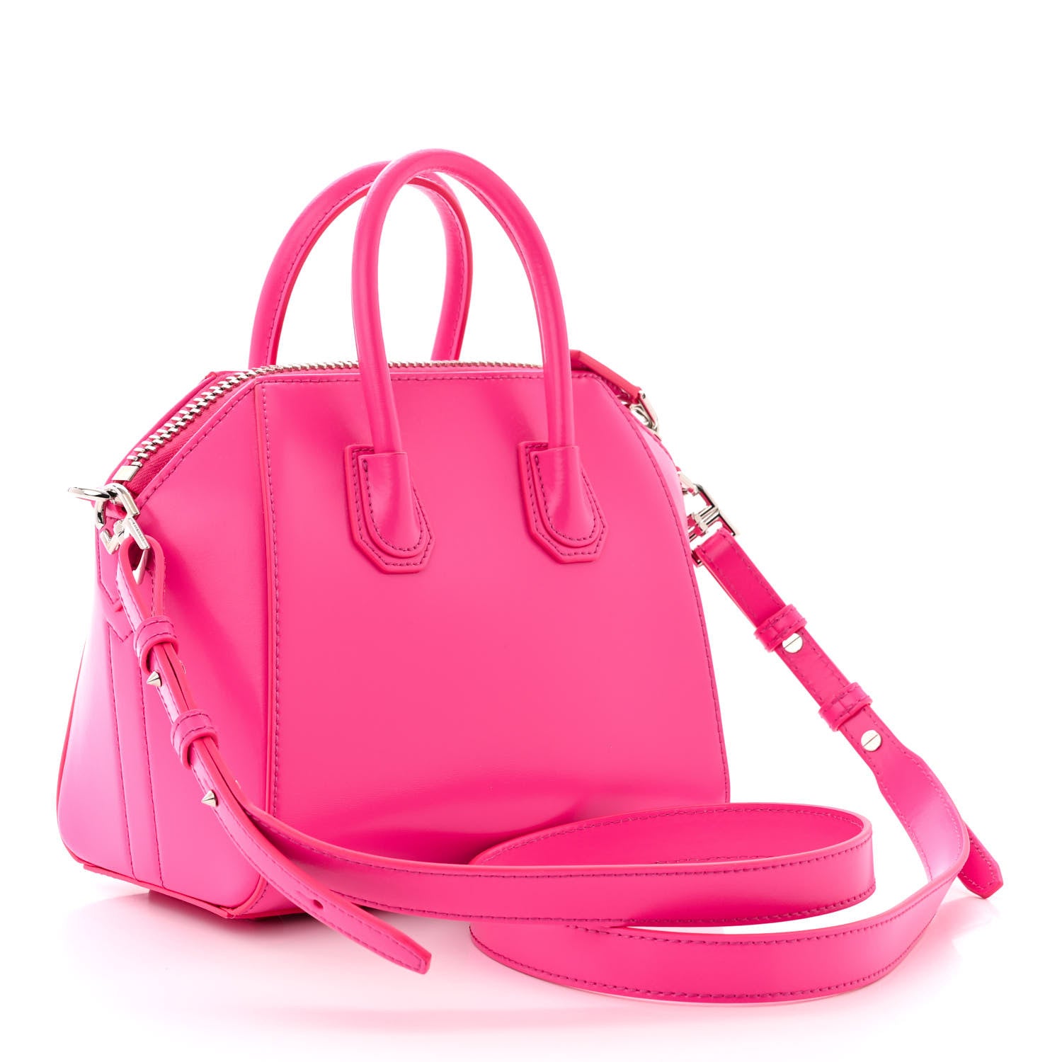 Givenchy Shiny Lord Calfskin Mini Antigona Shocking Pink 3 of 10