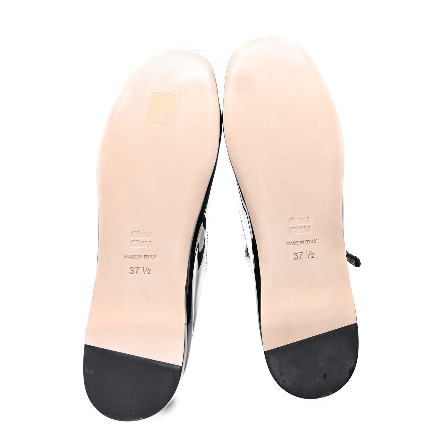 Vernice Logo T-Strap Ballerina Flats 37.5 Black
